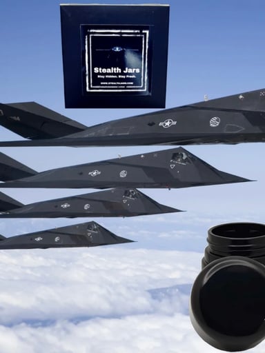 Preview pic of Stealth Jar 3oz Magnetic UV Glass Stash and Stay Fresh Jar