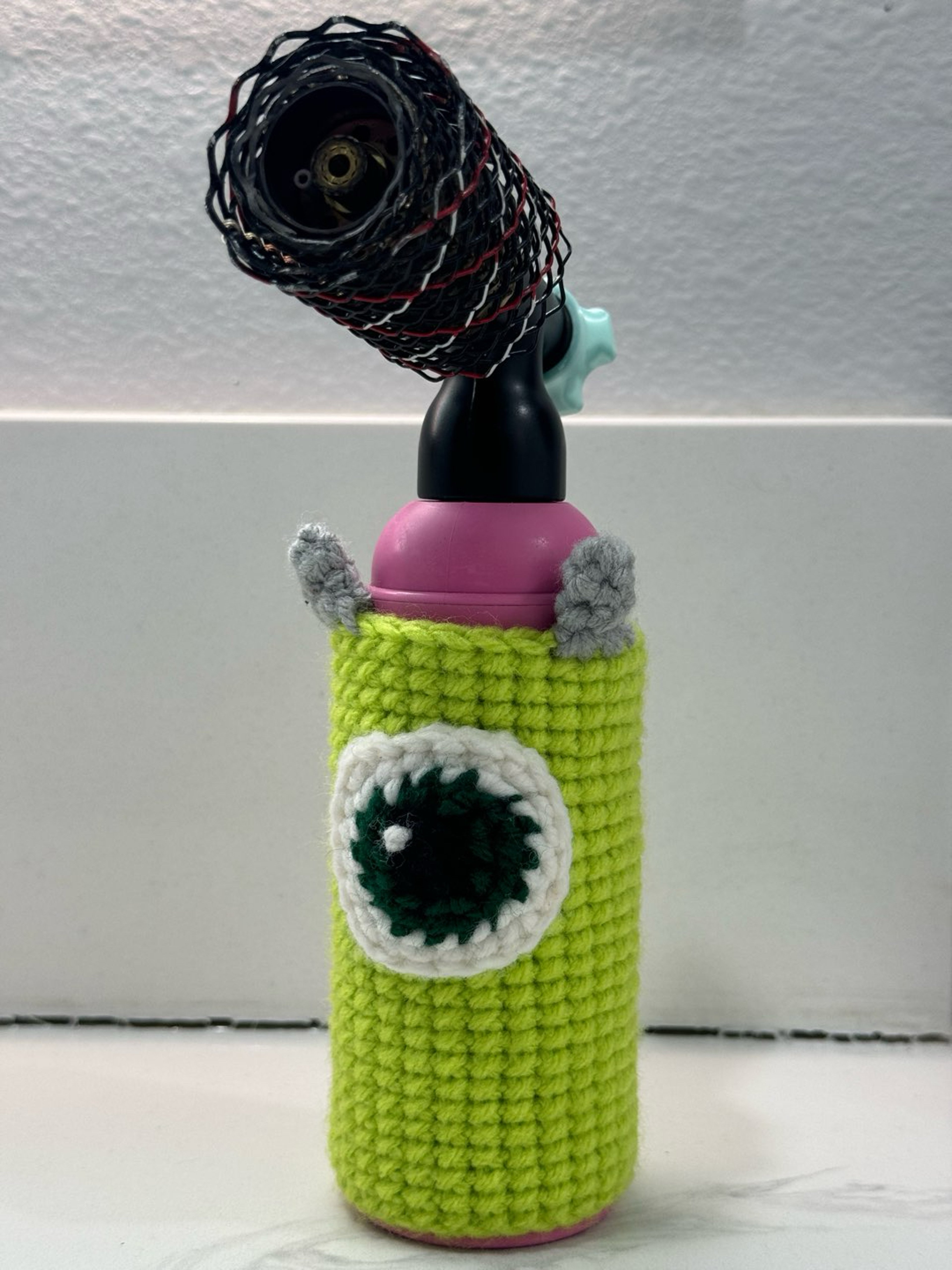 Preview pic of Mike Wazowski Crochet Blazer Sleeve