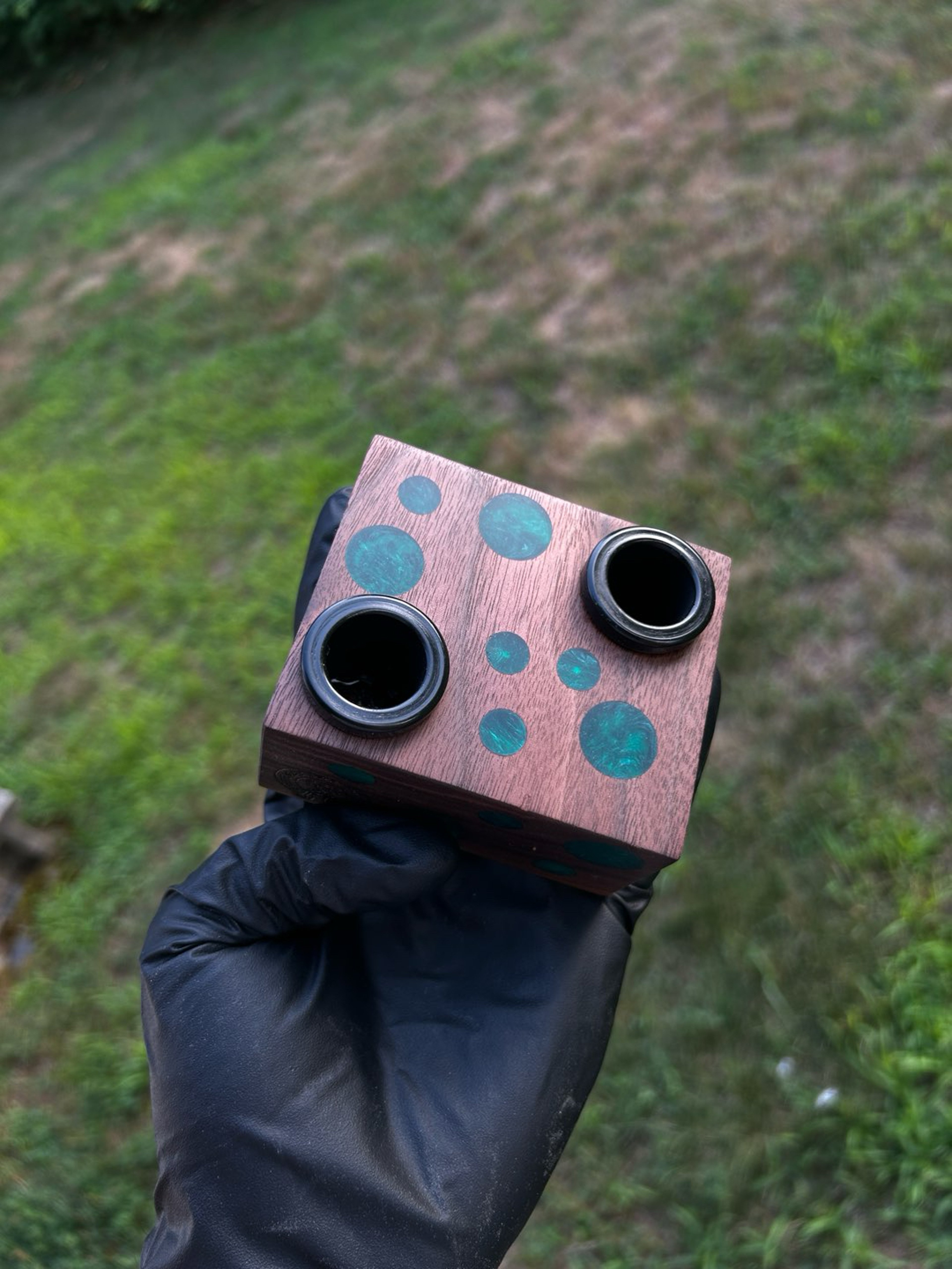 Preview pic of Jade green inlay slide holder