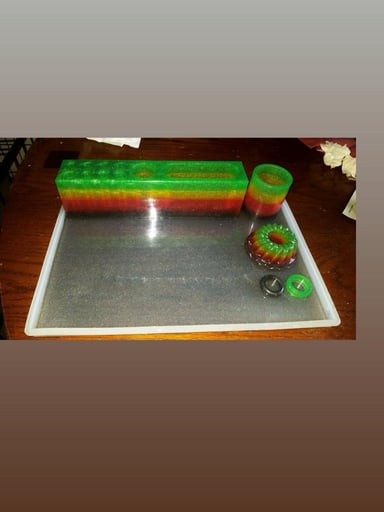 Preview pic of Nicehits glass Resin made dab set up