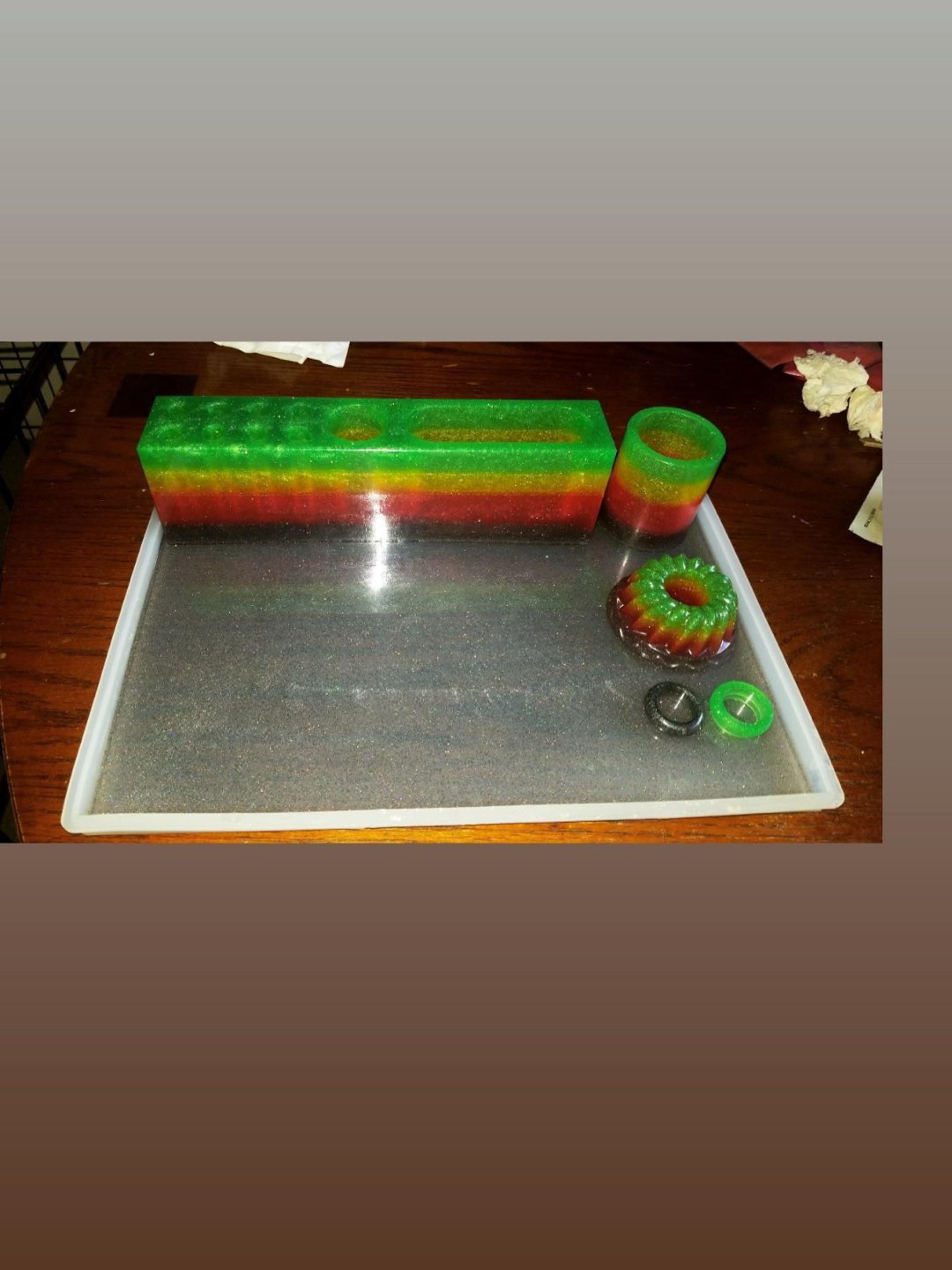 Preview pic of Nicehits glass Resin made dab set up