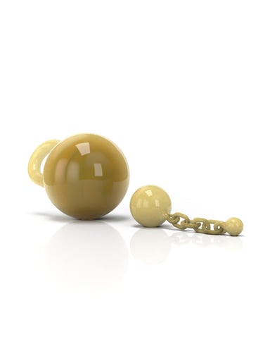Preview pic of GLASS TERP CHAIN - TWO PIECE