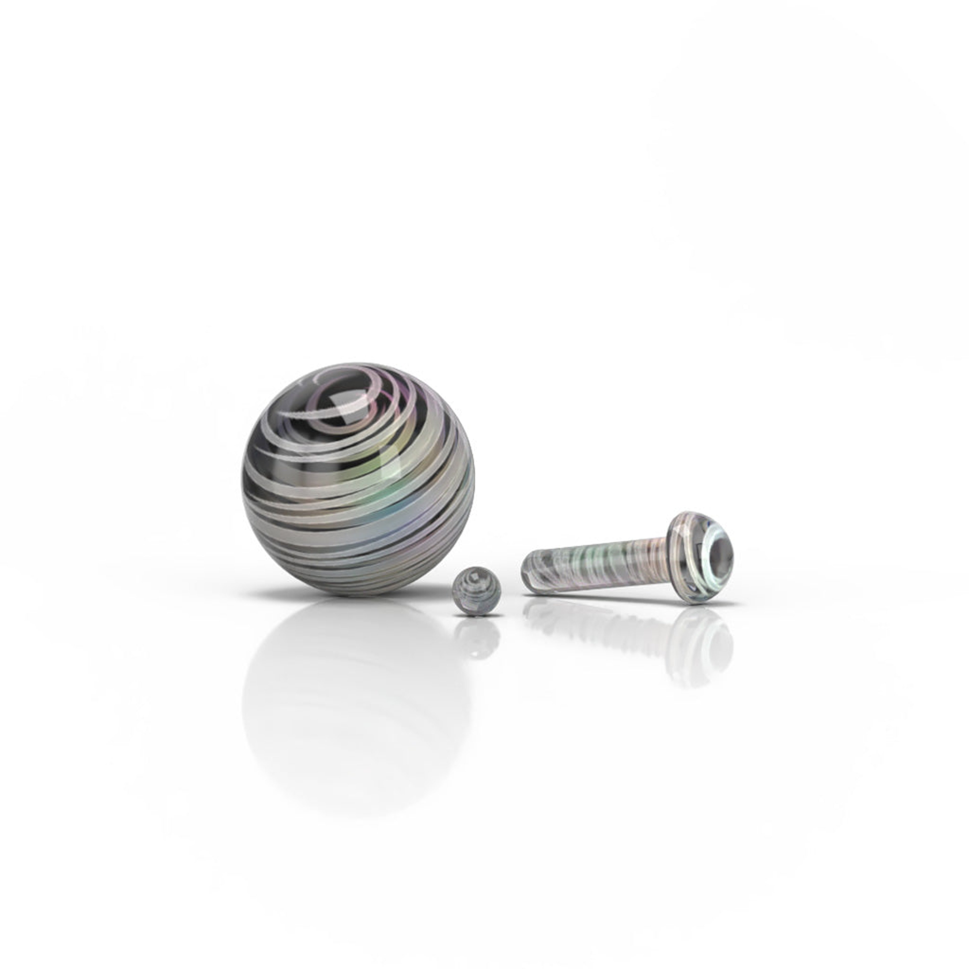 Preview pic of GLASS MUSHROOM PILLAR TERP SET
