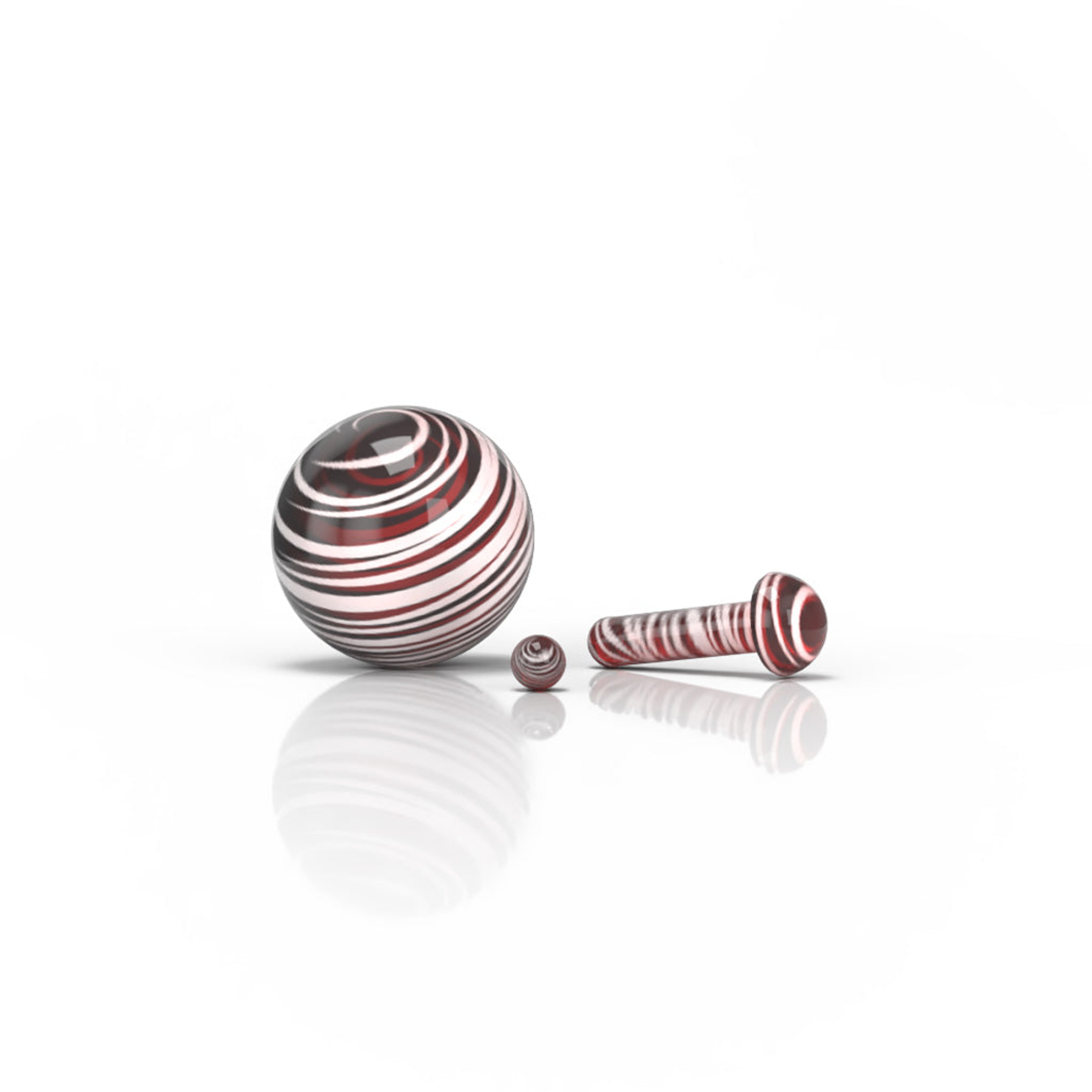Preview pic of GLASS MUSHROOM PILLAR TERP SET
