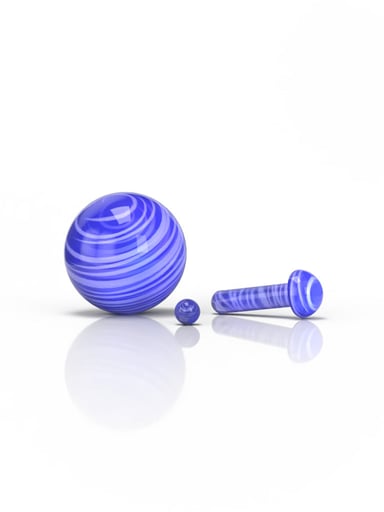 Preview pic of GLASS MUSHROOM PILLAR TERP SET