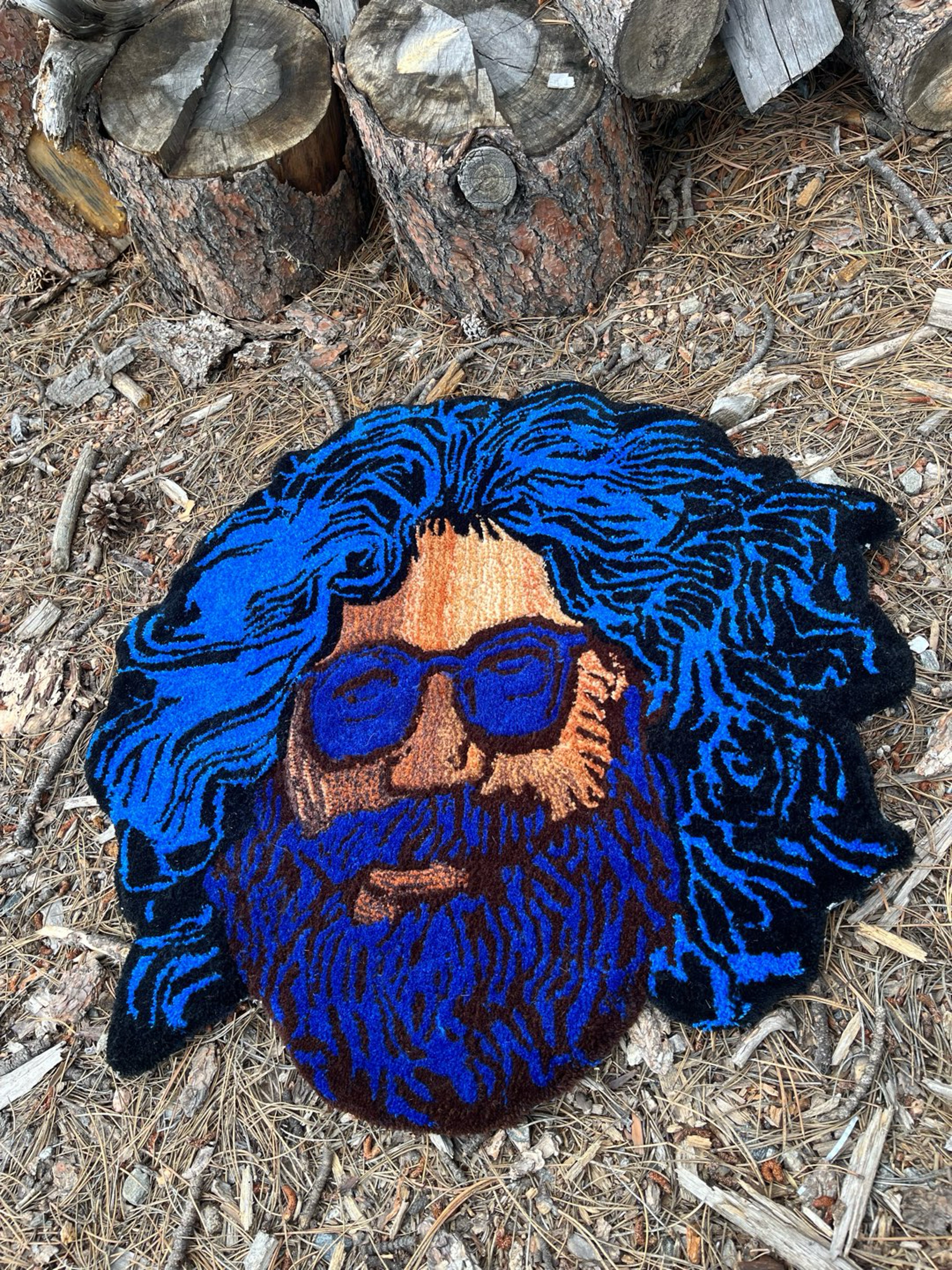 Preview pic of Jerry garcia handmade rug