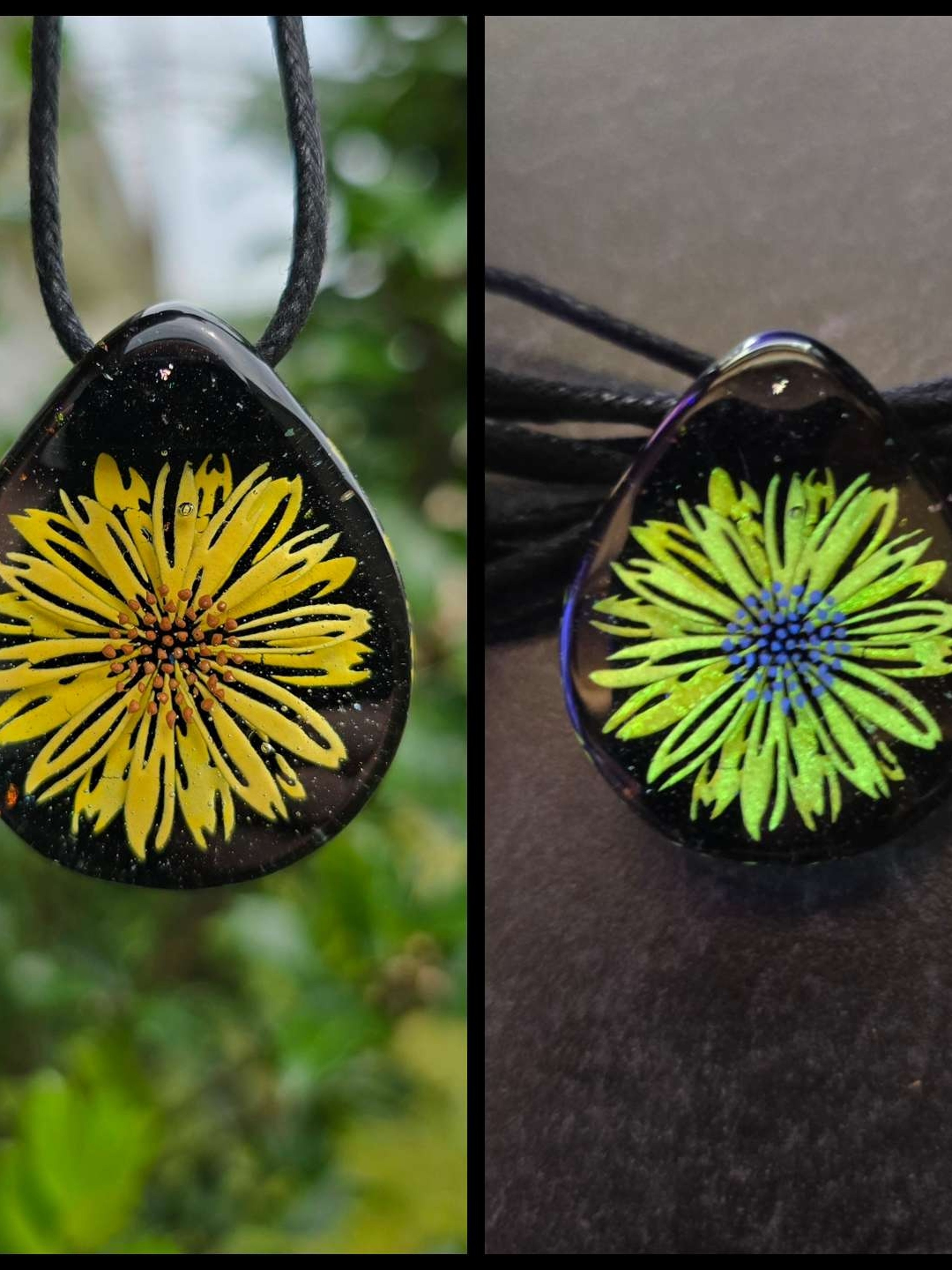 Preview pic of Yellow Flower Layered Glow Pendant