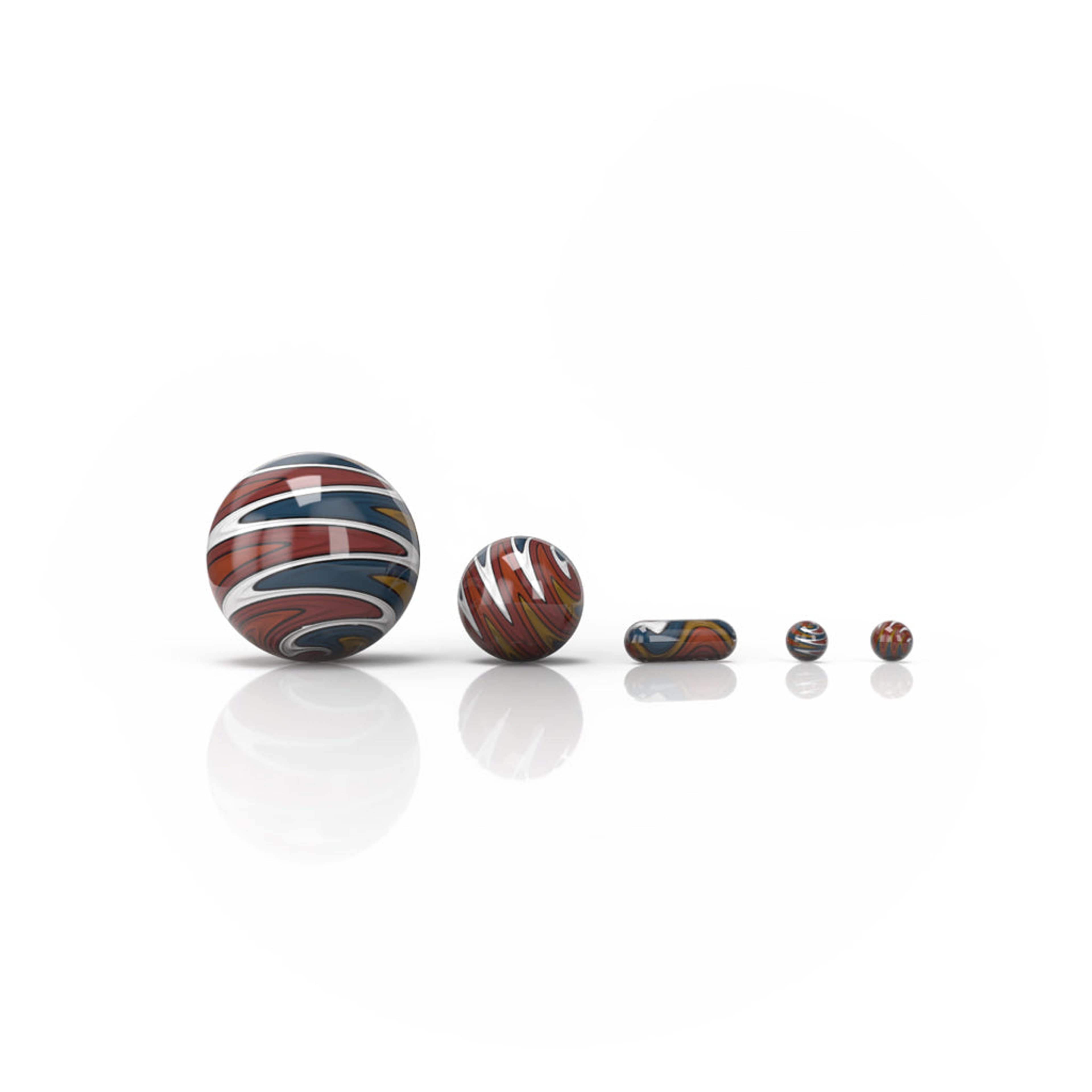 Preview pic of WIG WAG DAB MARBLE SETS - 5 PIECE