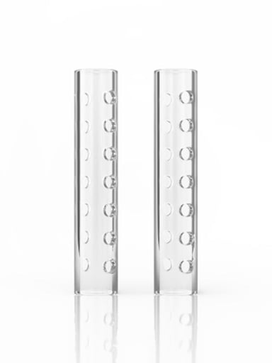 Preview pic of HOLLOW QUARTZ PILLARS WITH HOLES (2PK)