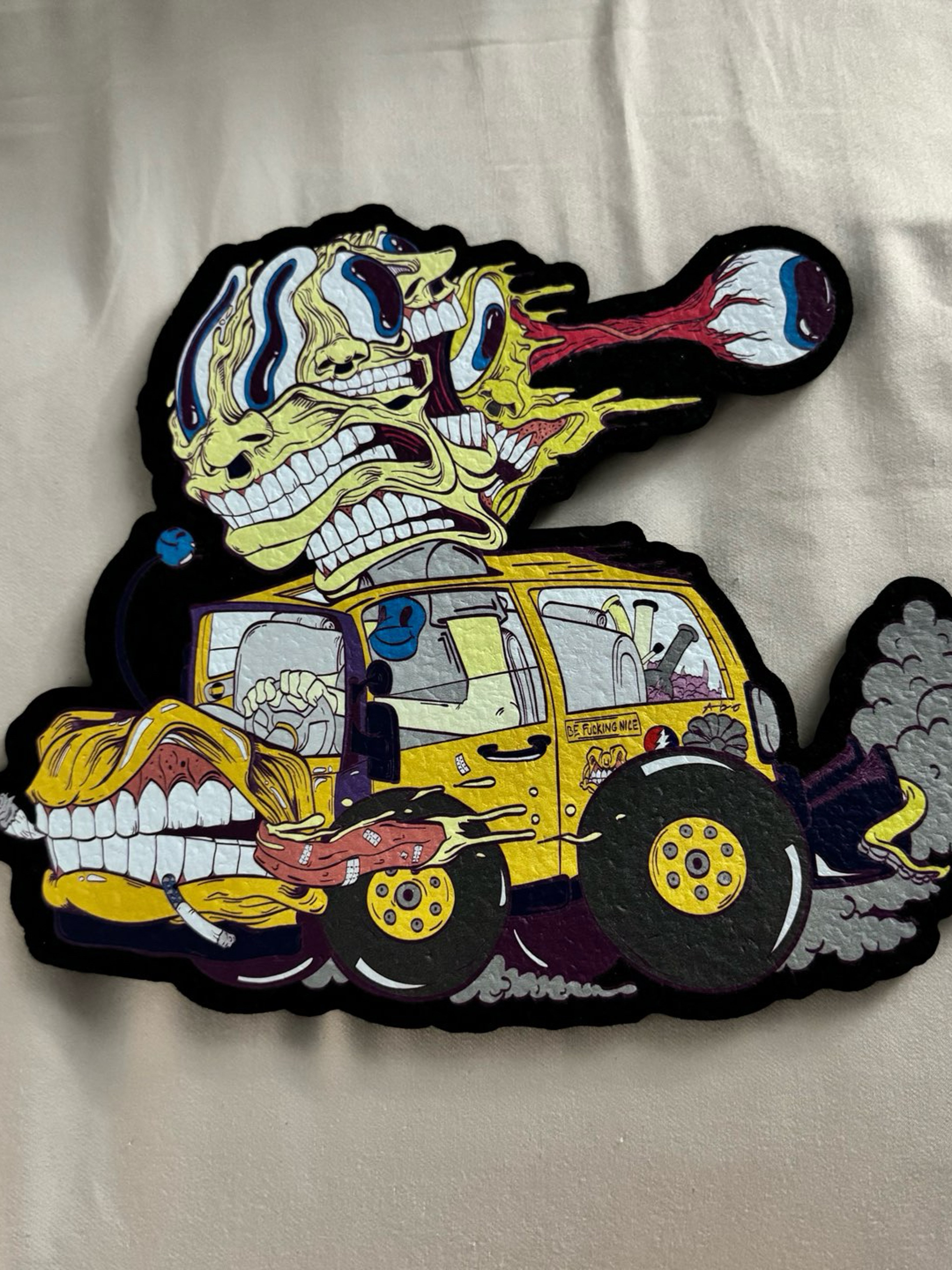 Preview pic of Yellow Truckin’ moodmat by Aaron brooks