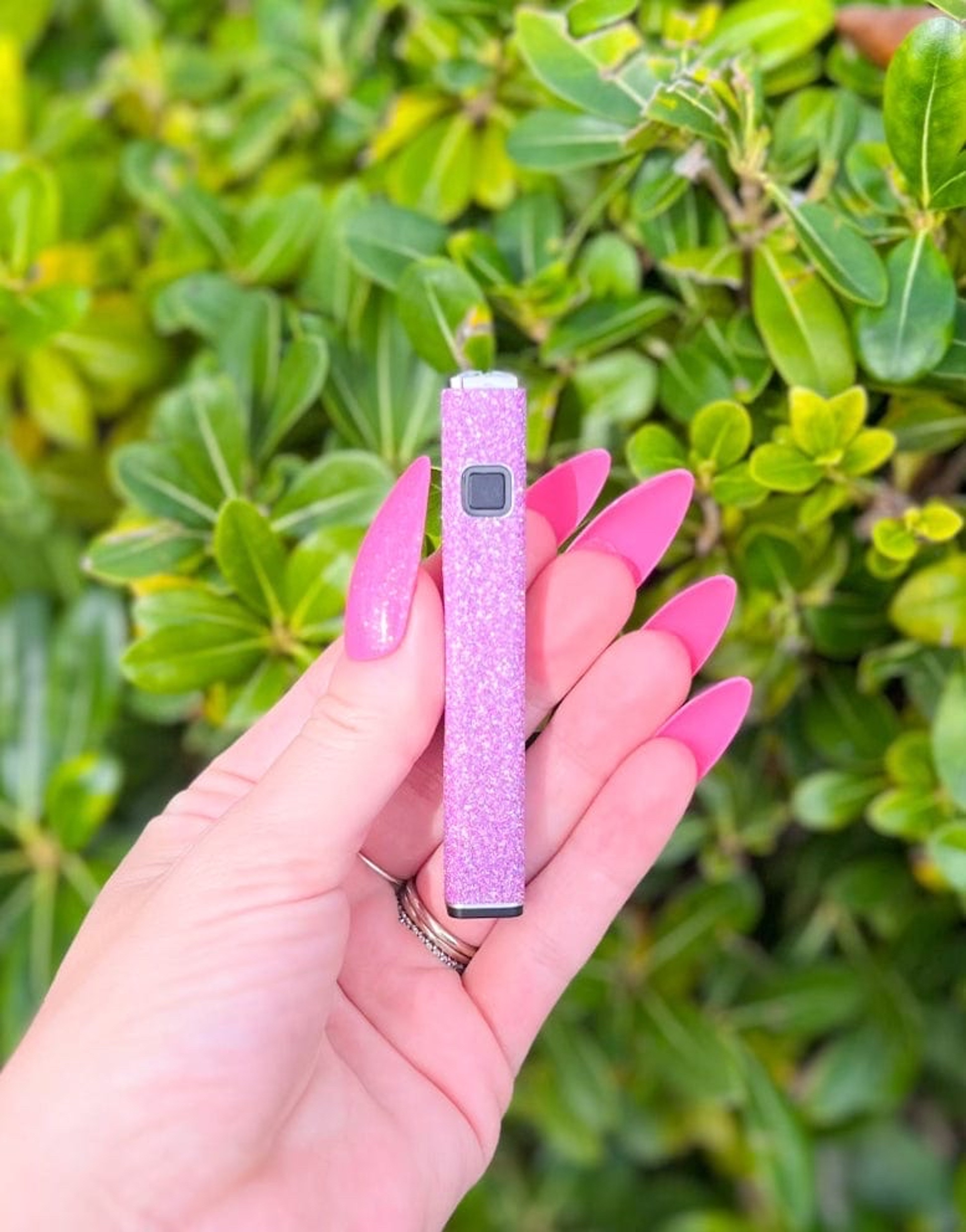 Preview pic of 510 Threaded Light Pink Glitter Battery