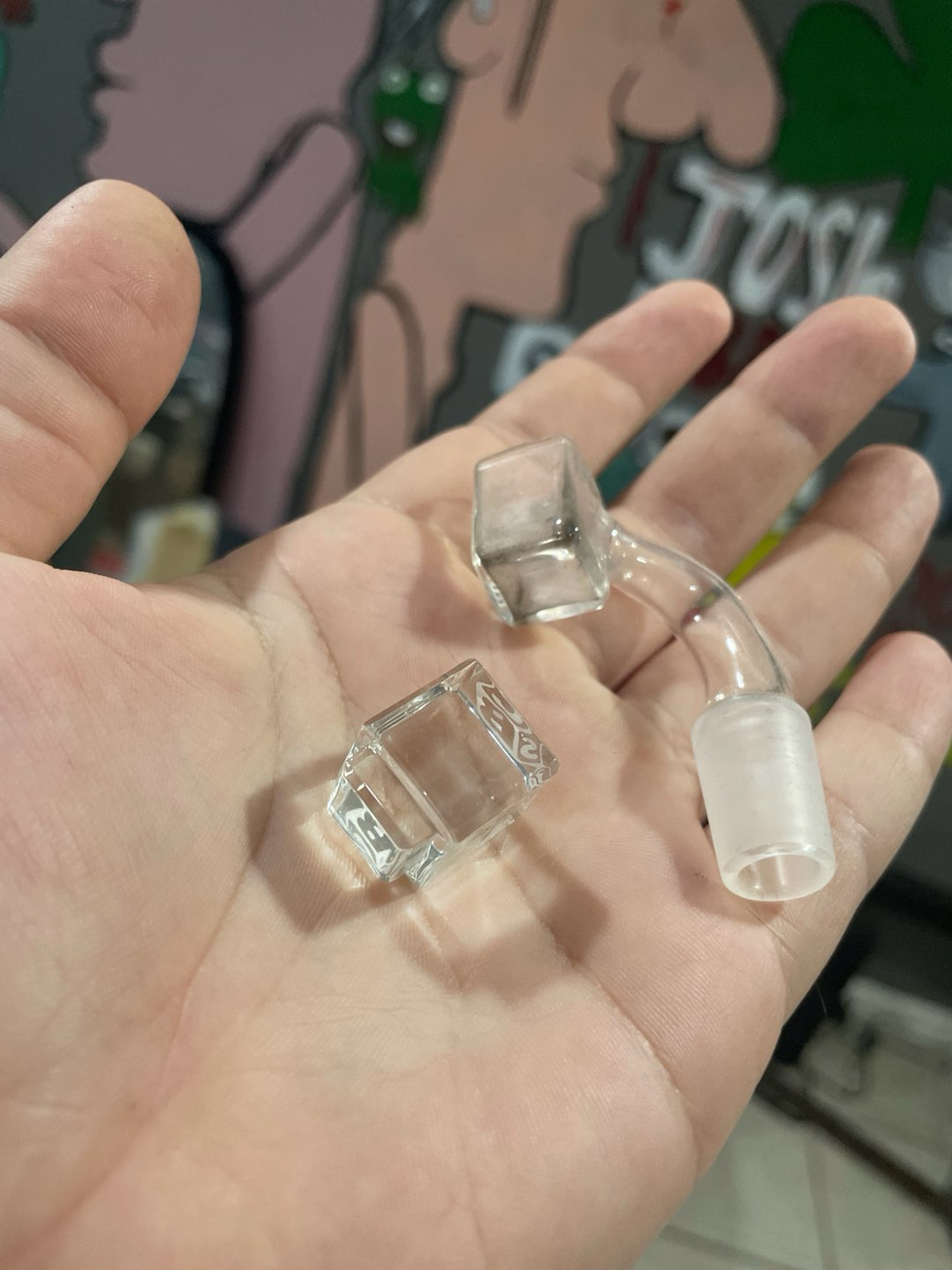 Preview pic of SCB square quartz banger and cap