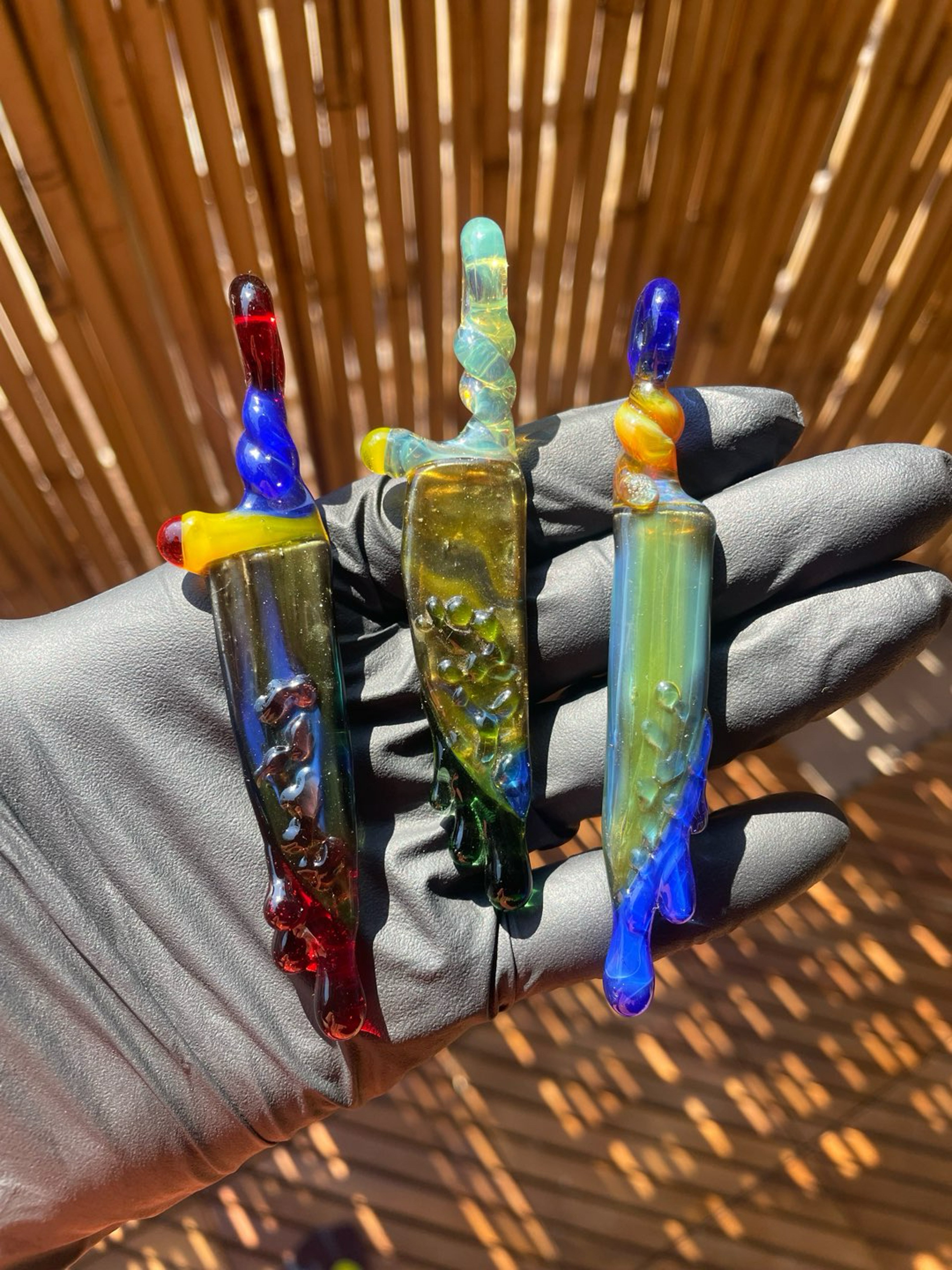 Preview pic of Hensley Drippy Knife Pendants
