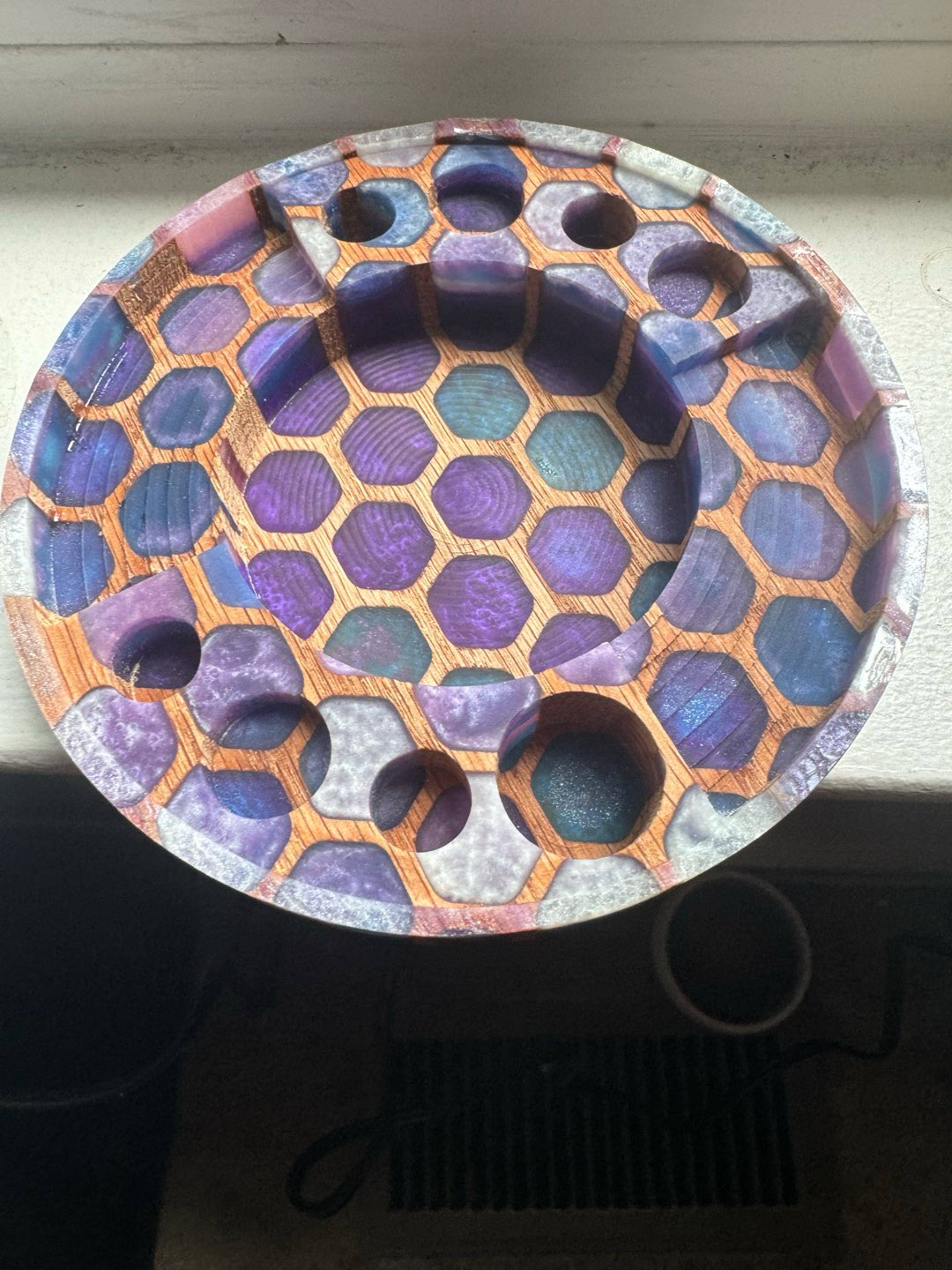 Preview pic of Carved Pours! Wood Puffco Base! Trusted seller!