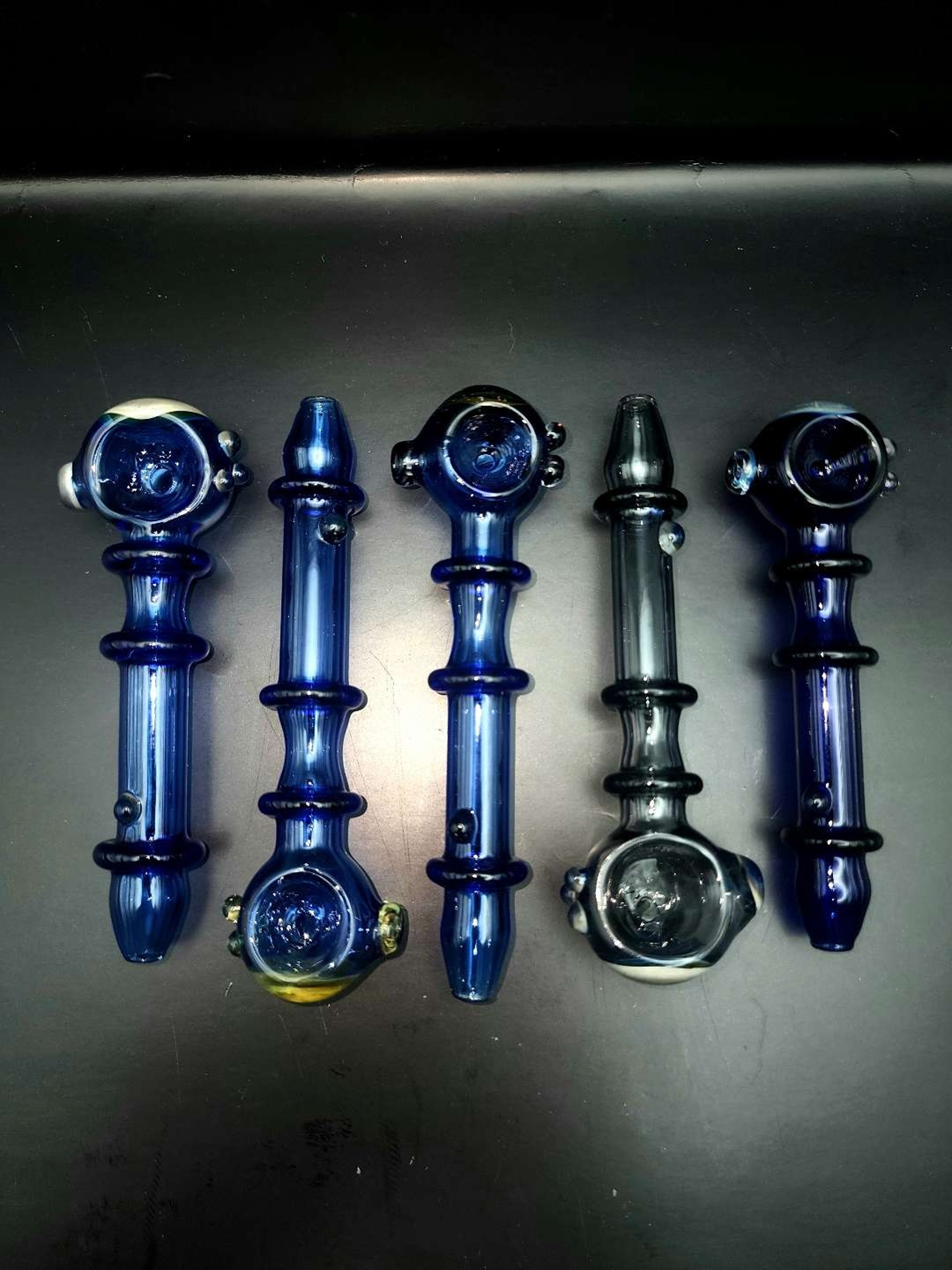 Preview pic of 5pk Fistpickle Glass Spoon pipes