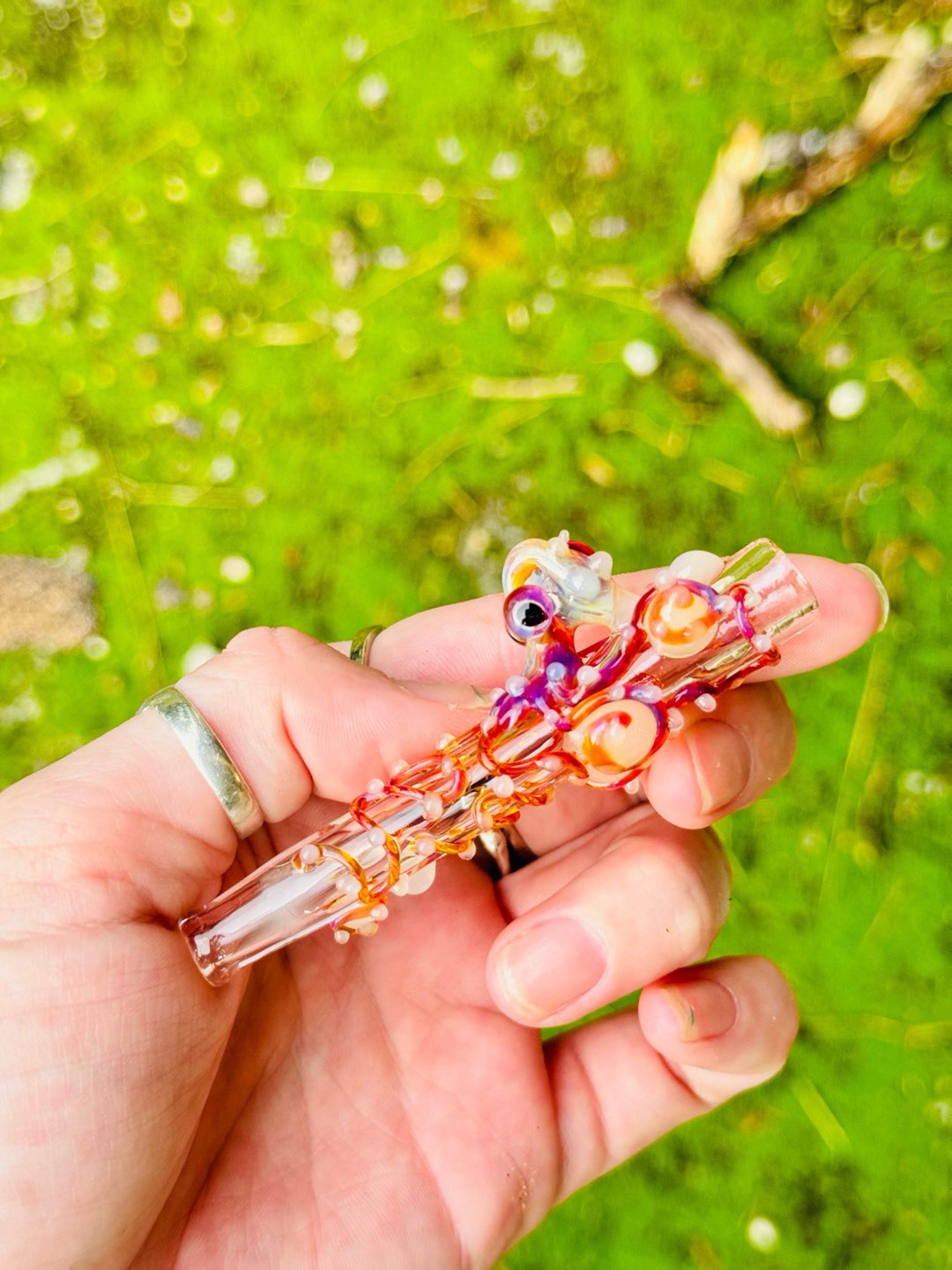 Preview pic of Octopus joint tip holder amber purple