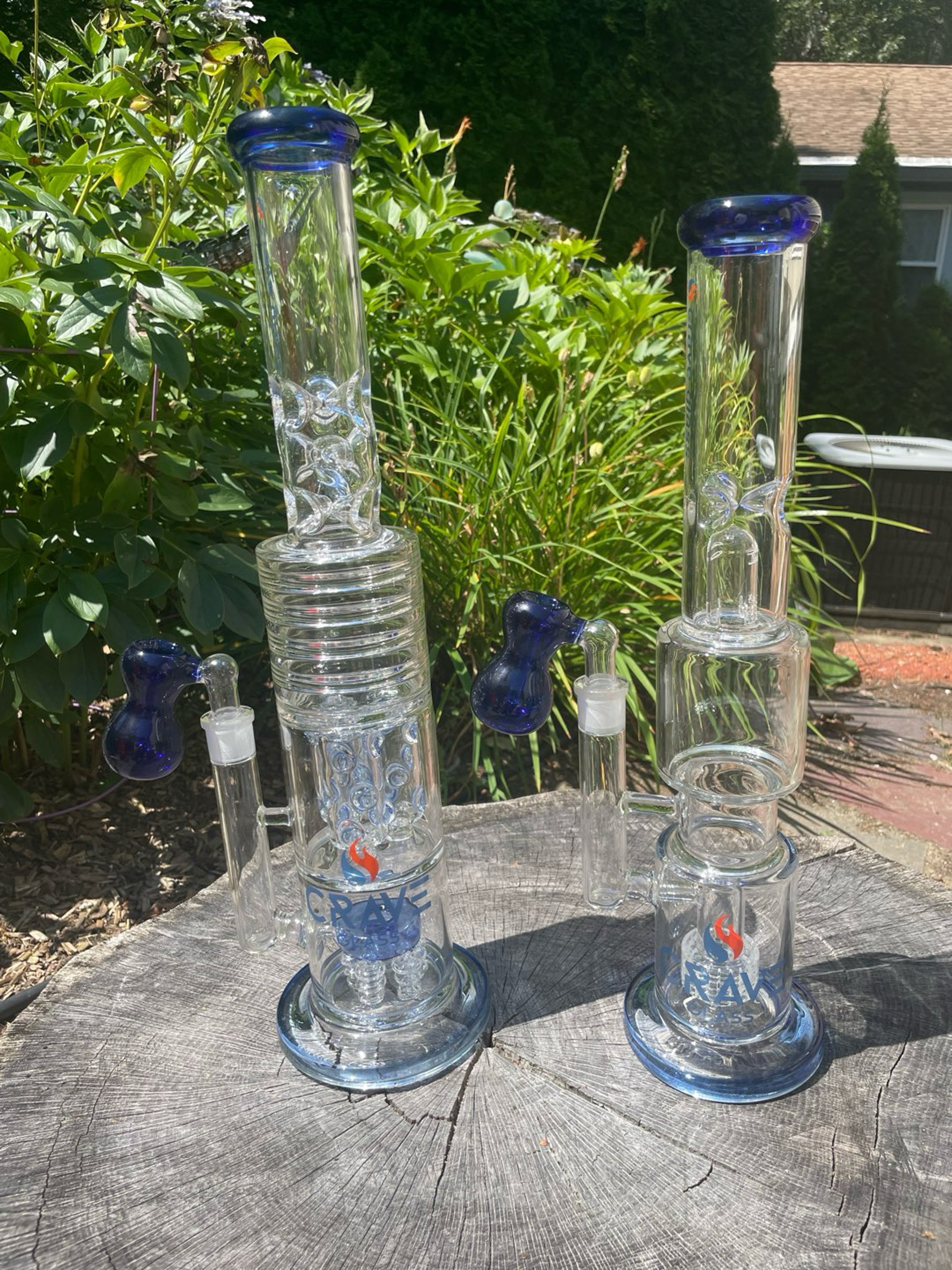 Preview pic of 20&24inch straight tube double percolator Crave Bongs