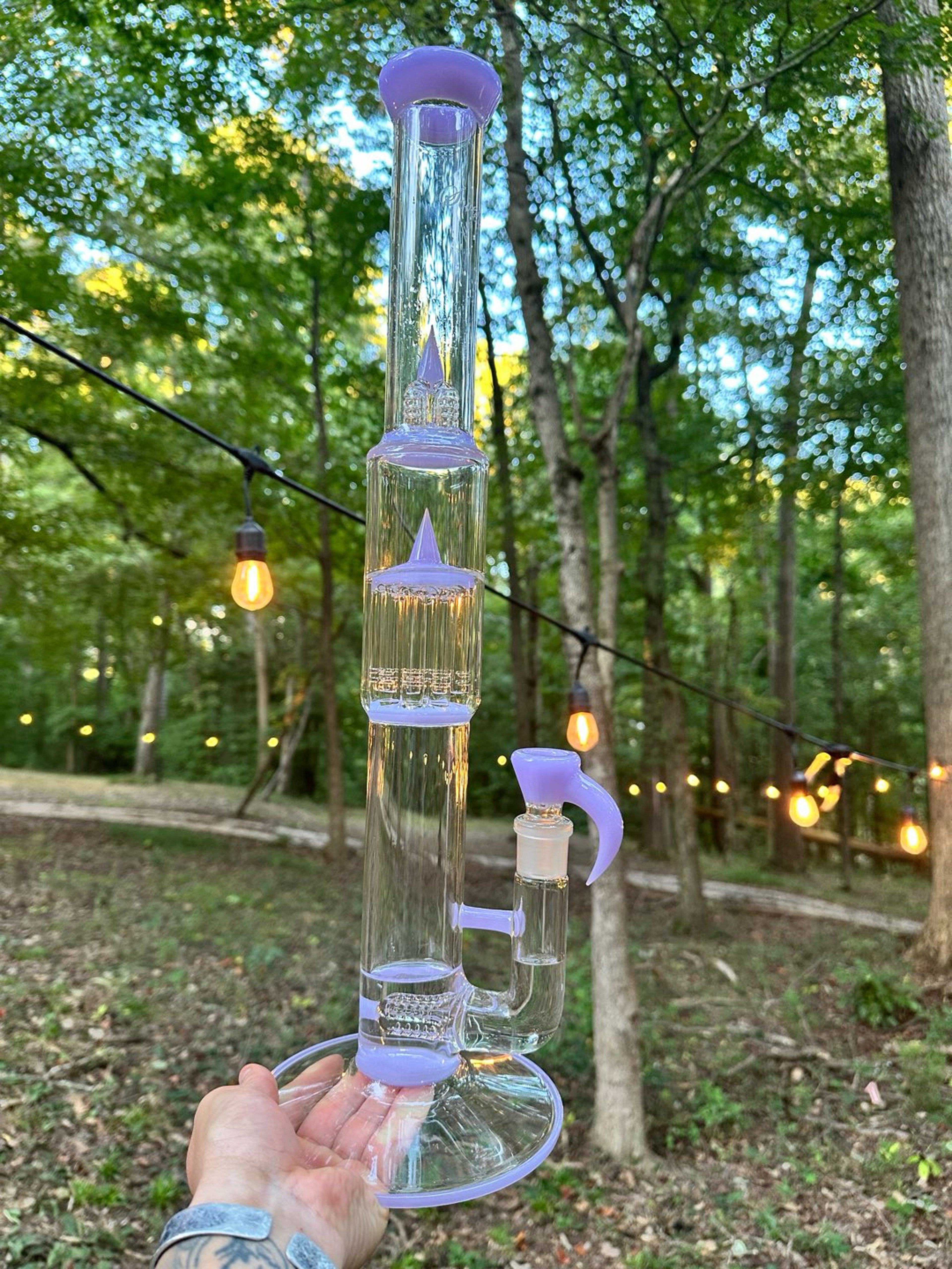 FA Magic Purple 2024 Sovereignty Glass FA 3-8-4 Triple 44 Neck with extra accents and seals image 0