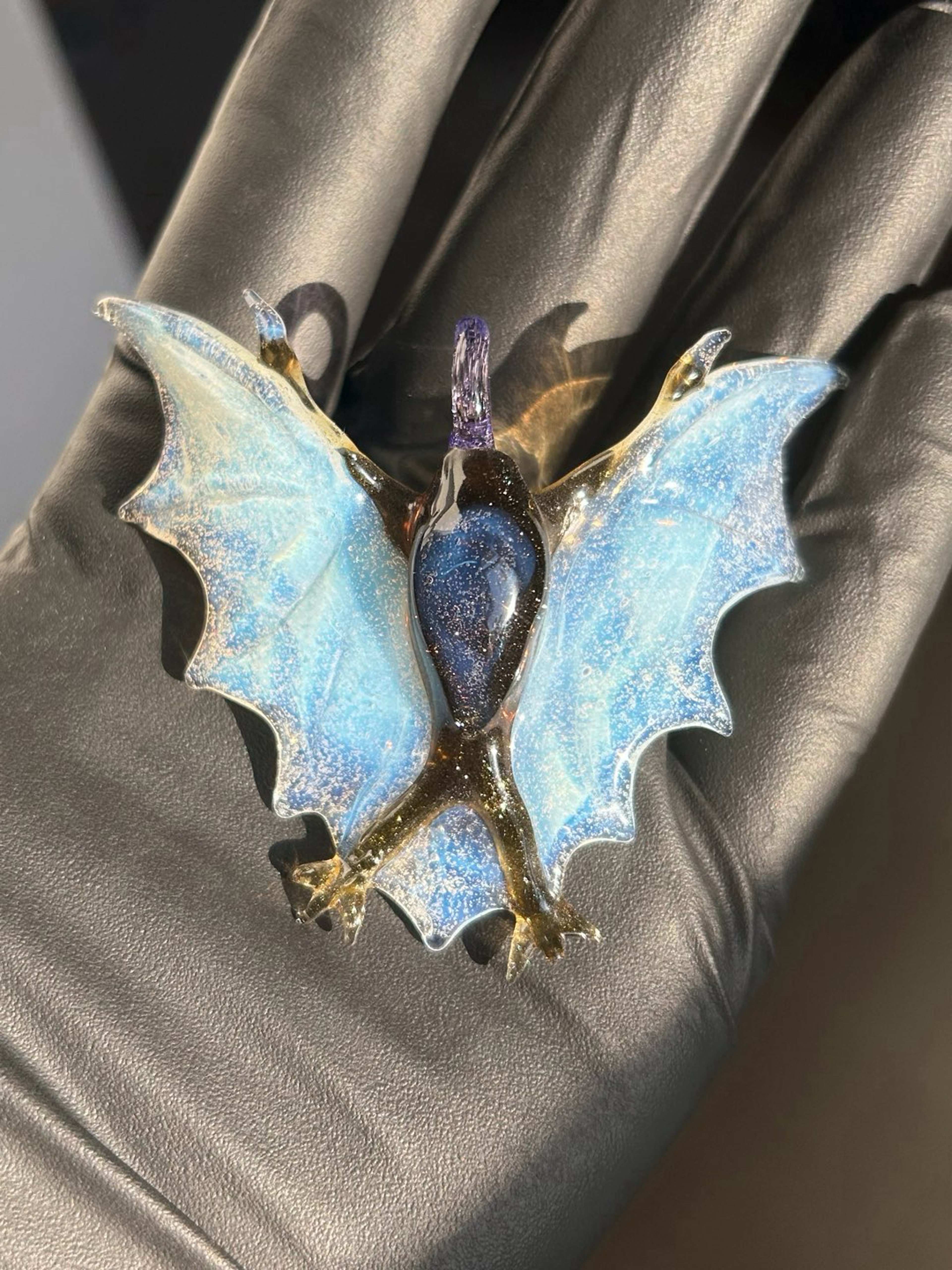 Preview pic of Repaired Bat Pendant For Sale!