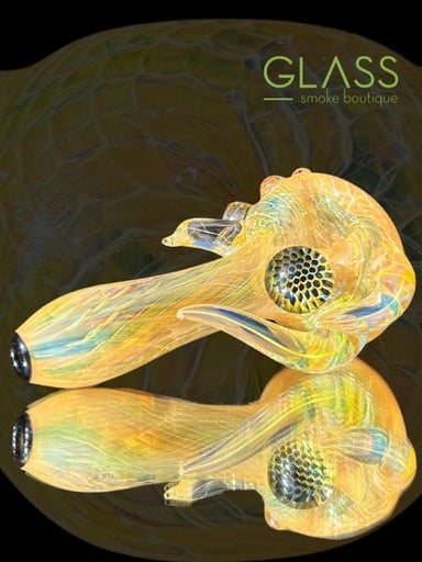 Preview pic of Jakers Glass Horned Honeycomb Spoon