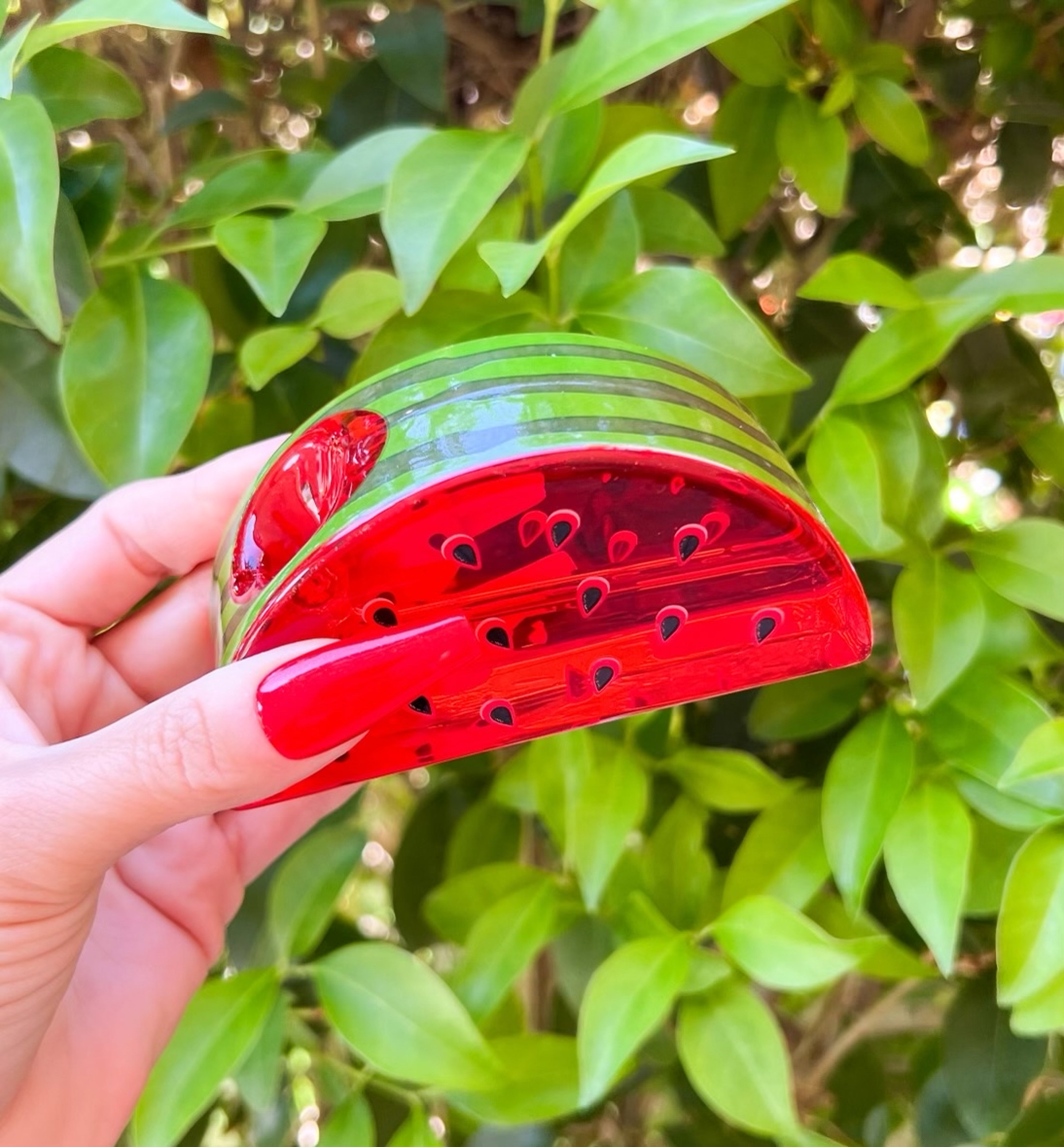 Preview pic of Watermelon Glycerin Glass Hand Pipe