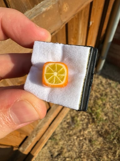 Preview pic of Sam Lyons Glass Citrus slice squared by Crunk