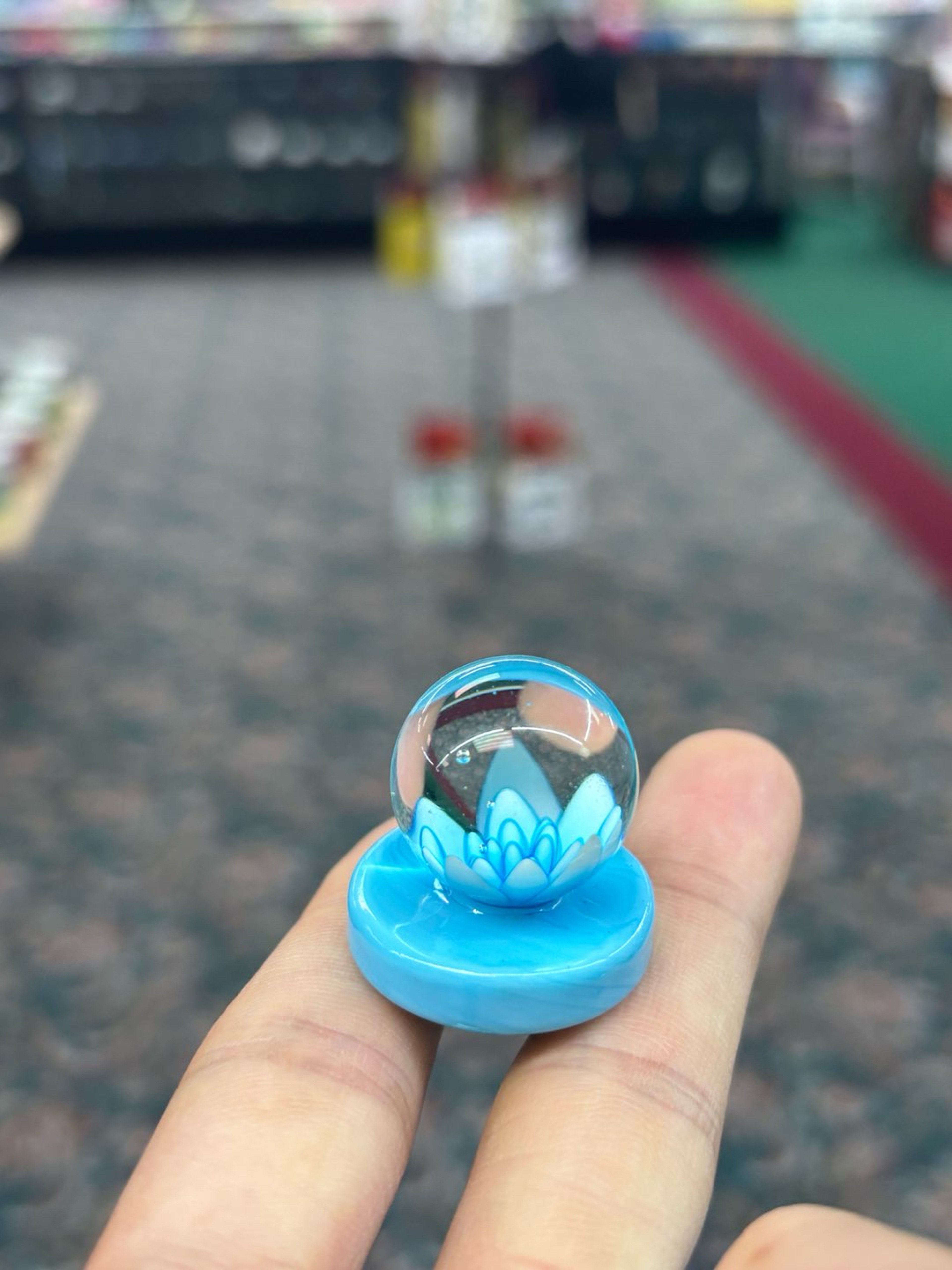 Preview pic of Blue flower implosion cap!