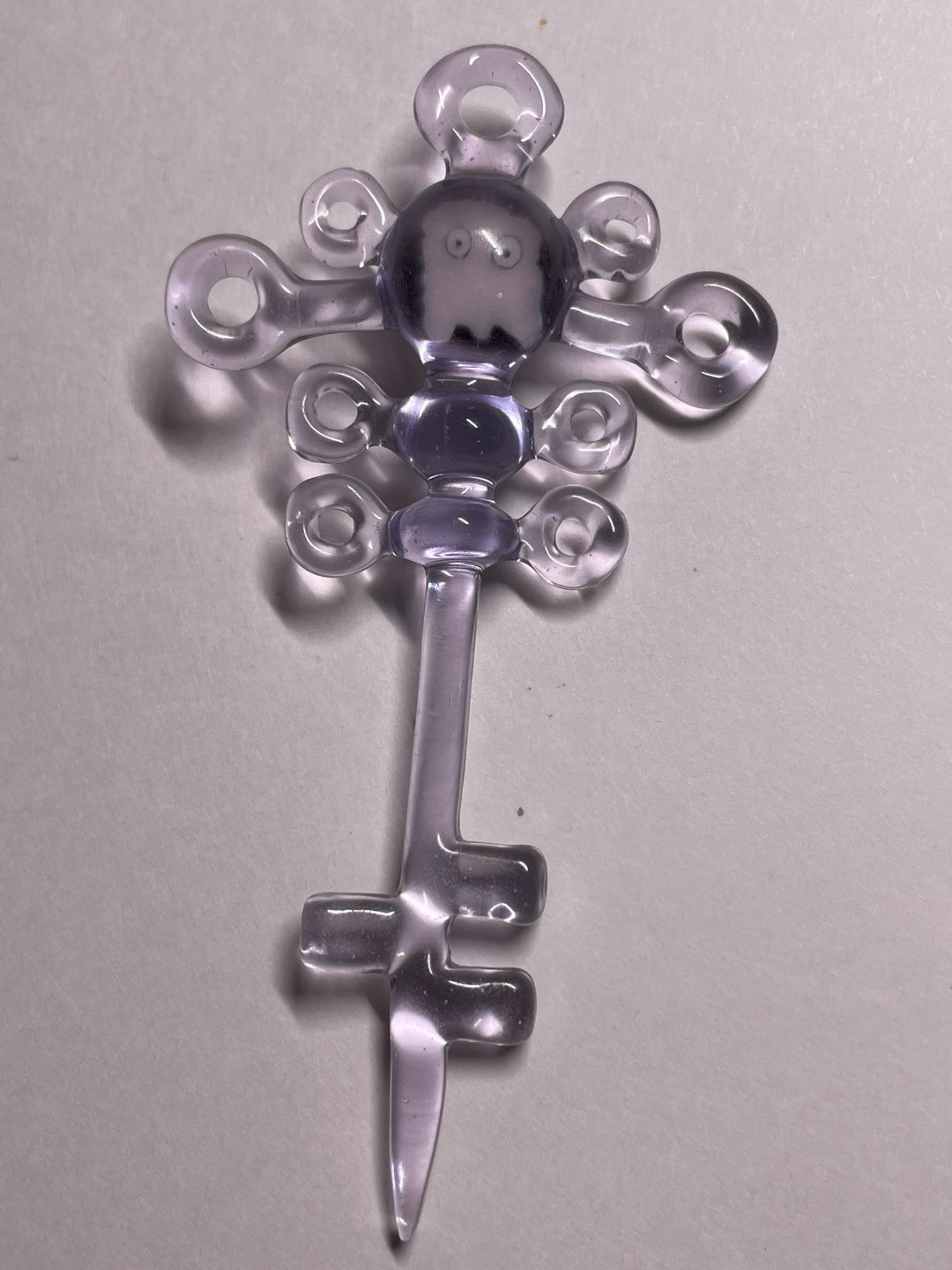 Pac-Man ghost pinky millie key pendant image 0
