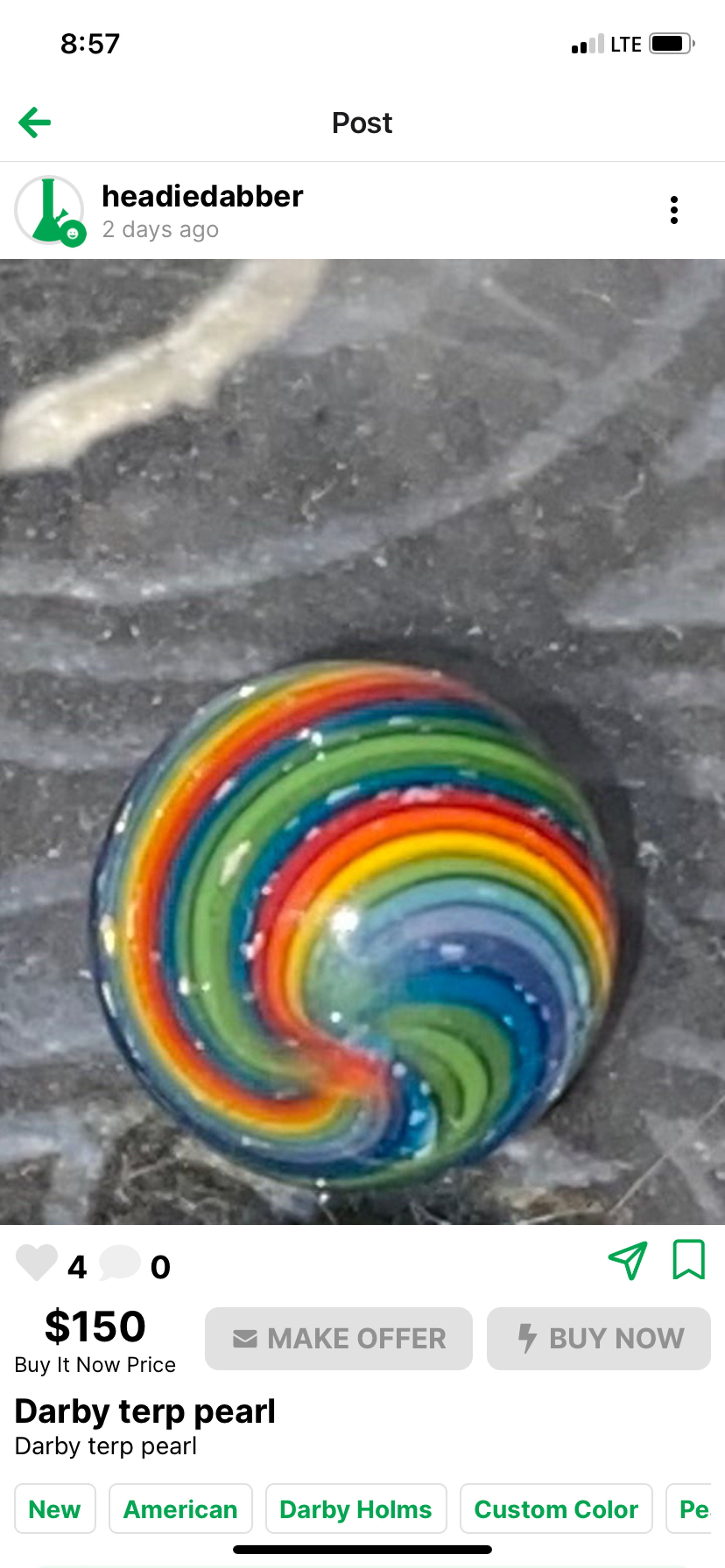 Preview pic of Darby terp pearl