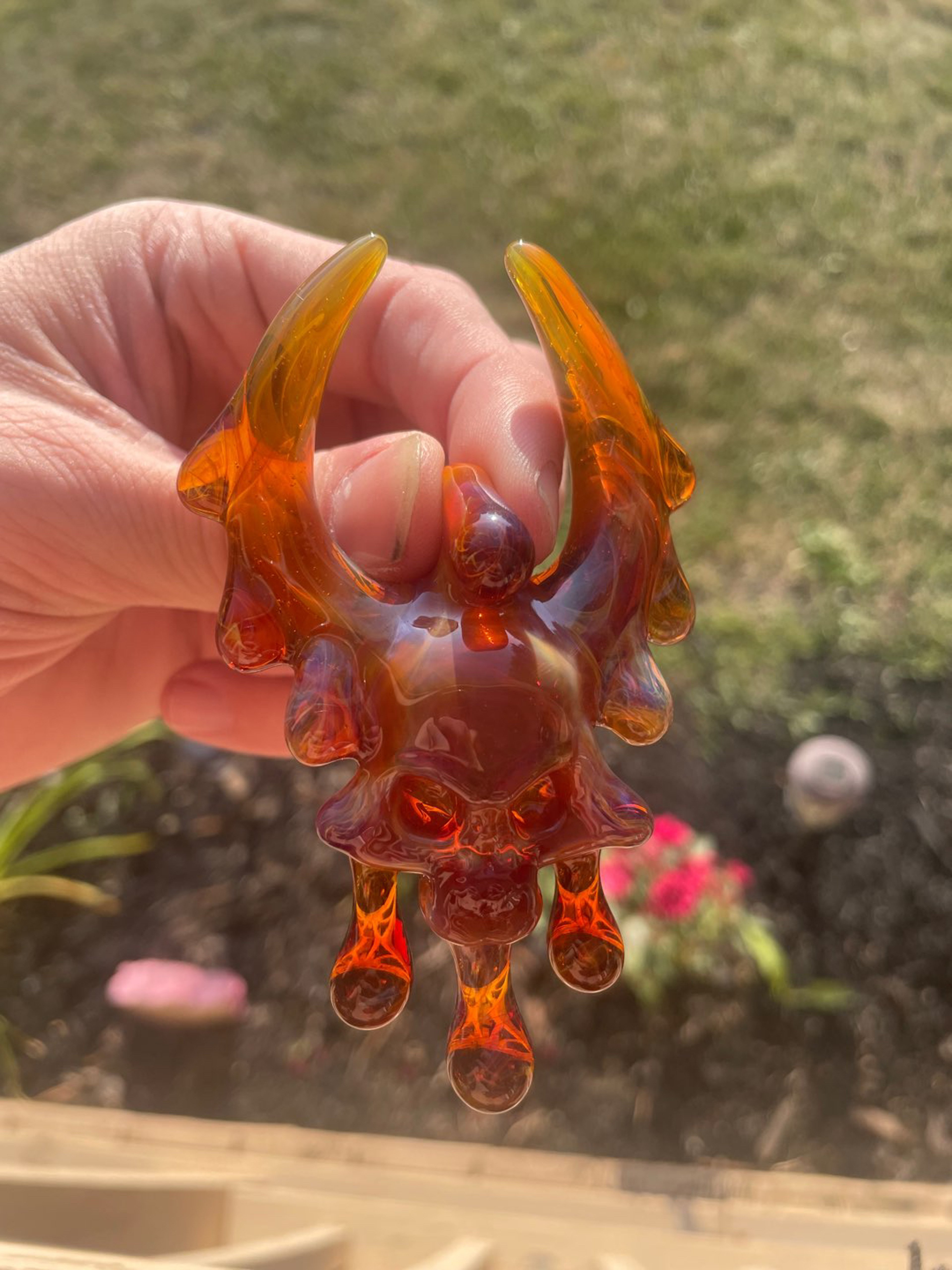 Preview pic of Drippy Skull with Horns