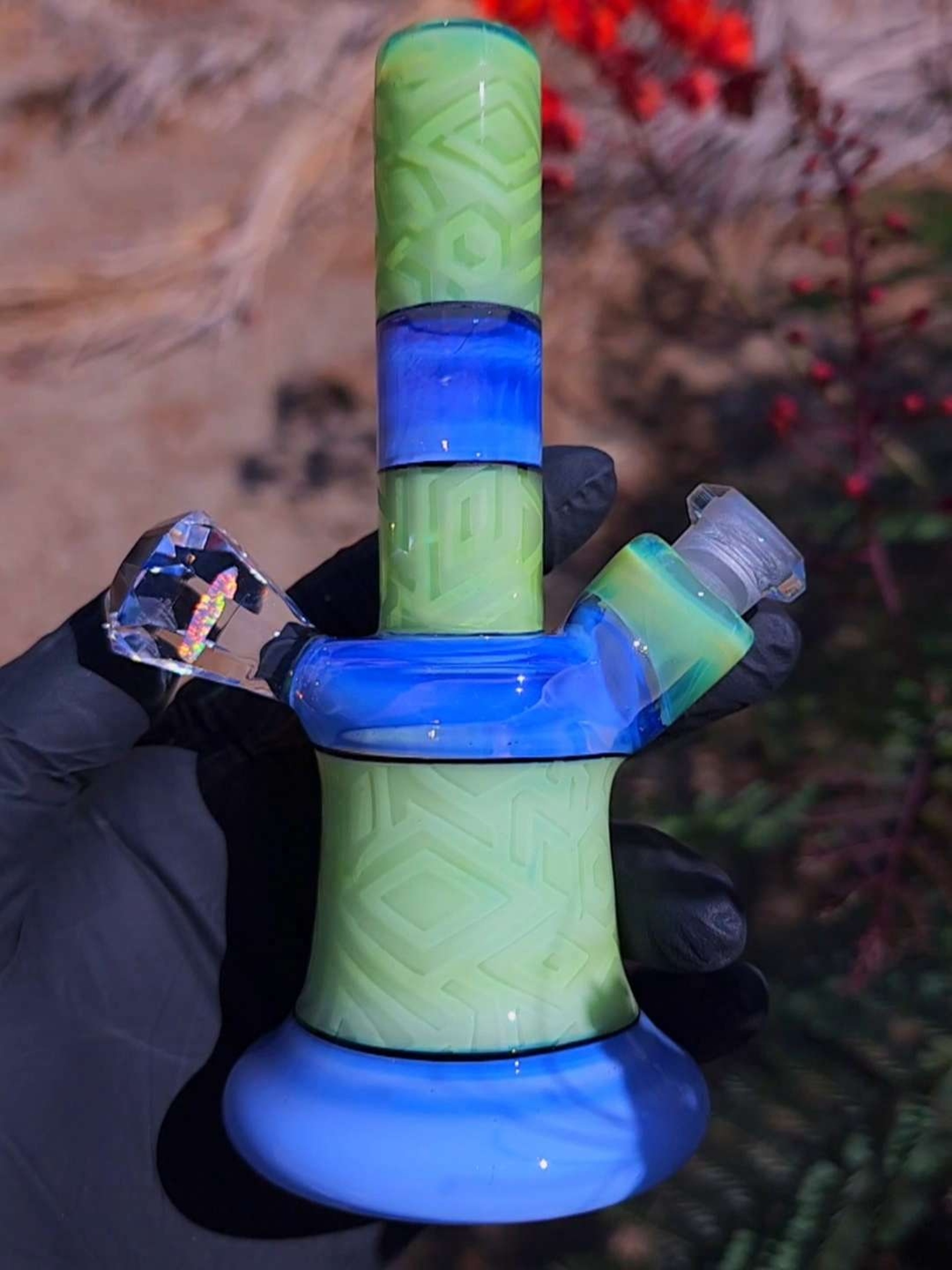 Preview pic of UV Light Bright Over Sonic x Absinthe Over Titan V1 Coldworked Mini Tube