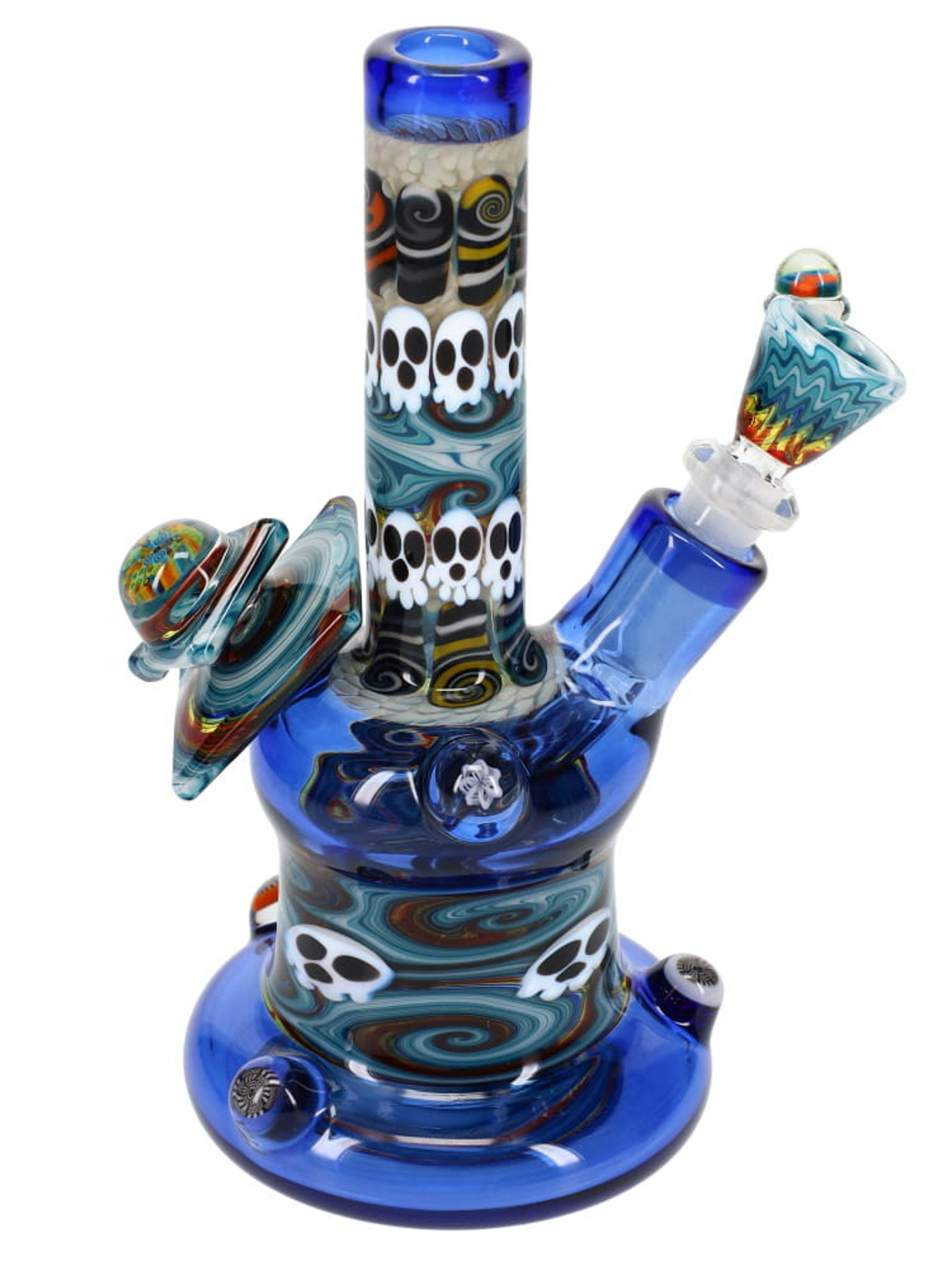 Preview pic of Niko Cray X Chunk Glass X Cowboy Glass Blue Dream Bubbler