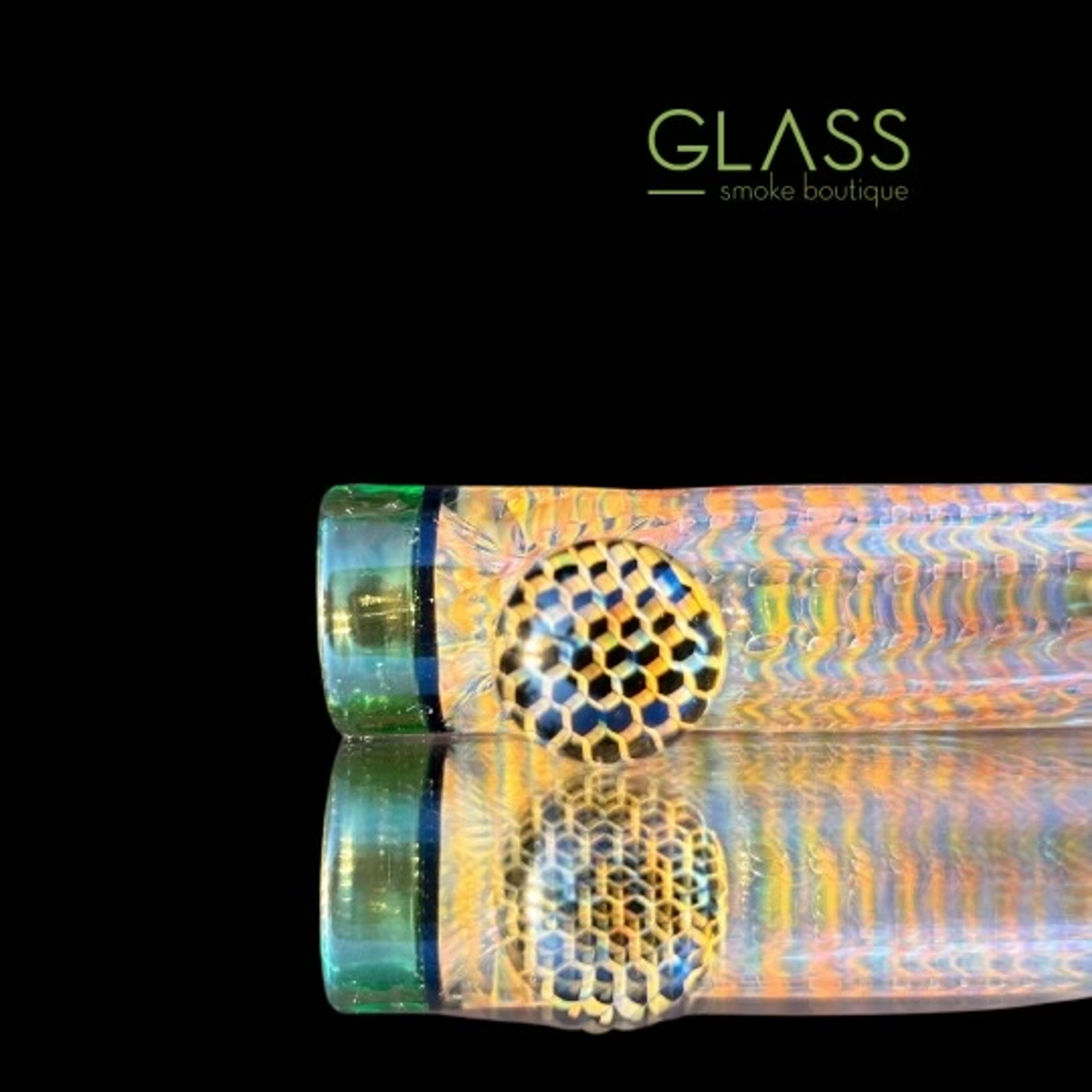 Preview pic of Jakers Glass Honeycomb Fumed Chillum