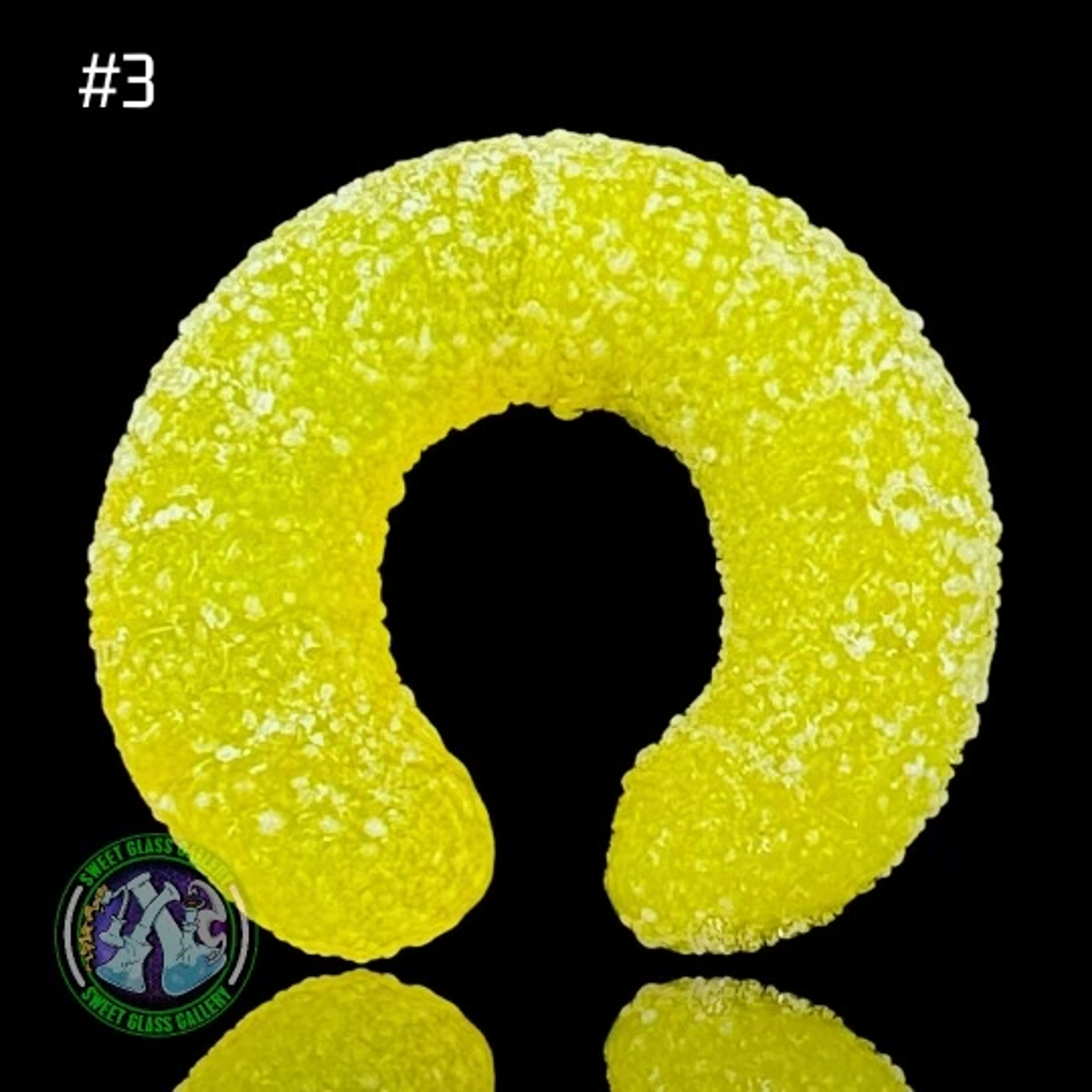 Preview pic of Emperial Glass - Marble/Cap Stand #3 - Sour Gummy Worm