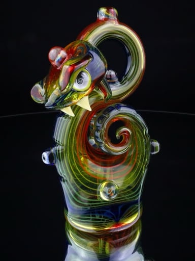 Preview pic of Niko Cray X Chunk Glass X Cowboy Glass Rainbow Snake
