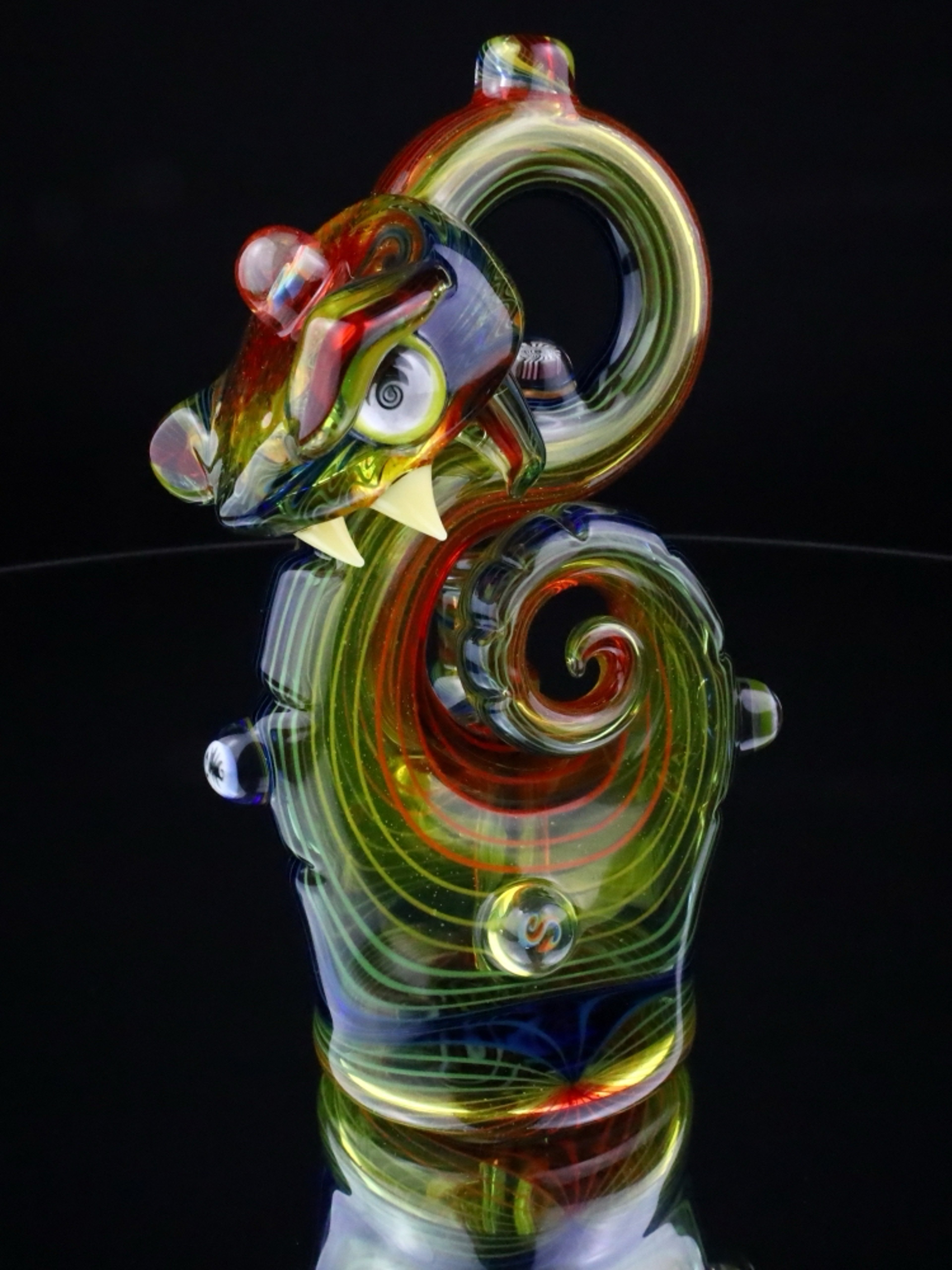 Preview pic of Niko Cray X Chunk Glass X Cowboy Glass Rainbow Snake