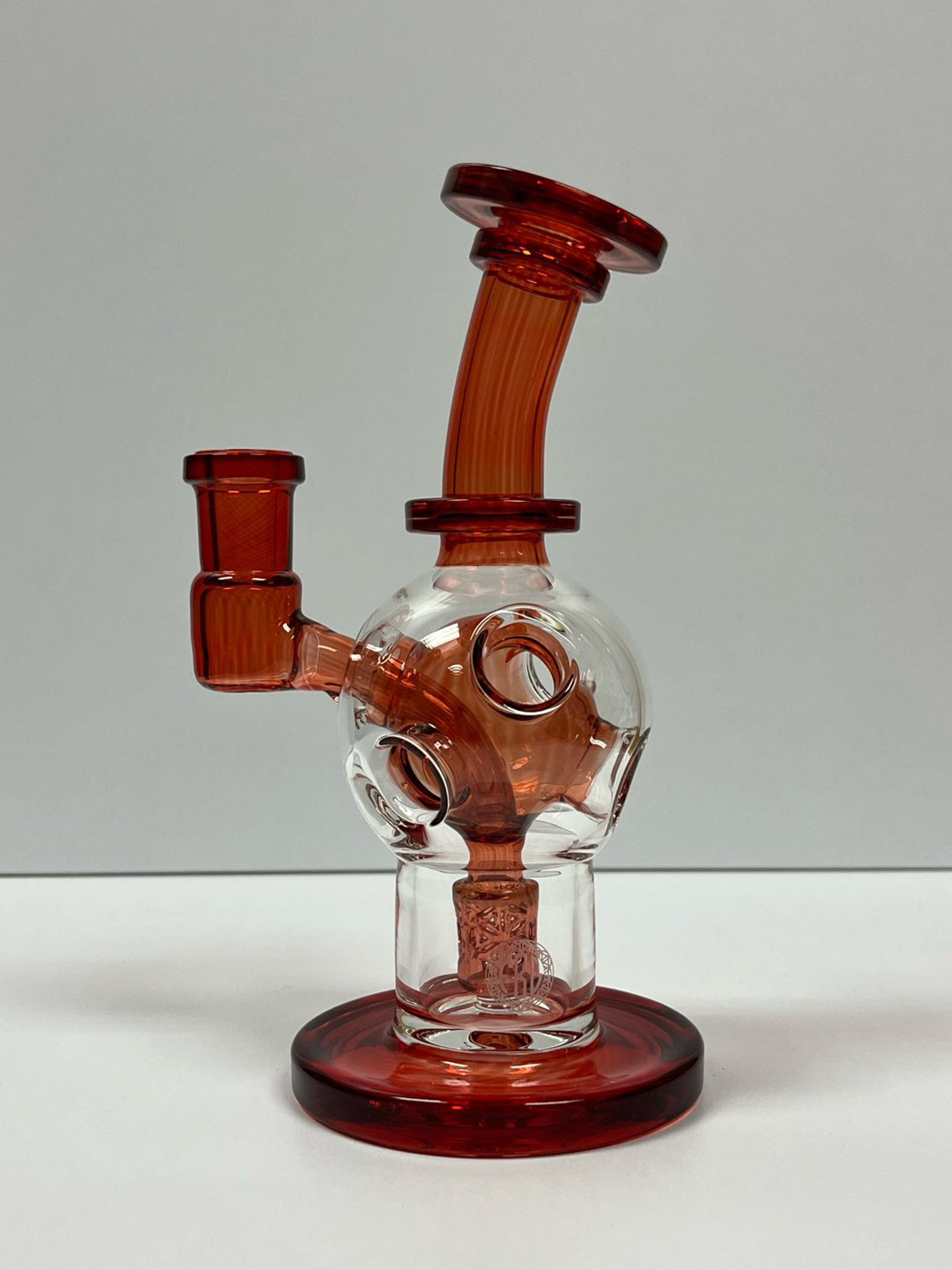 FatBoy Glass Exo rig in Pomegranate glass color 14mm 90 image 0