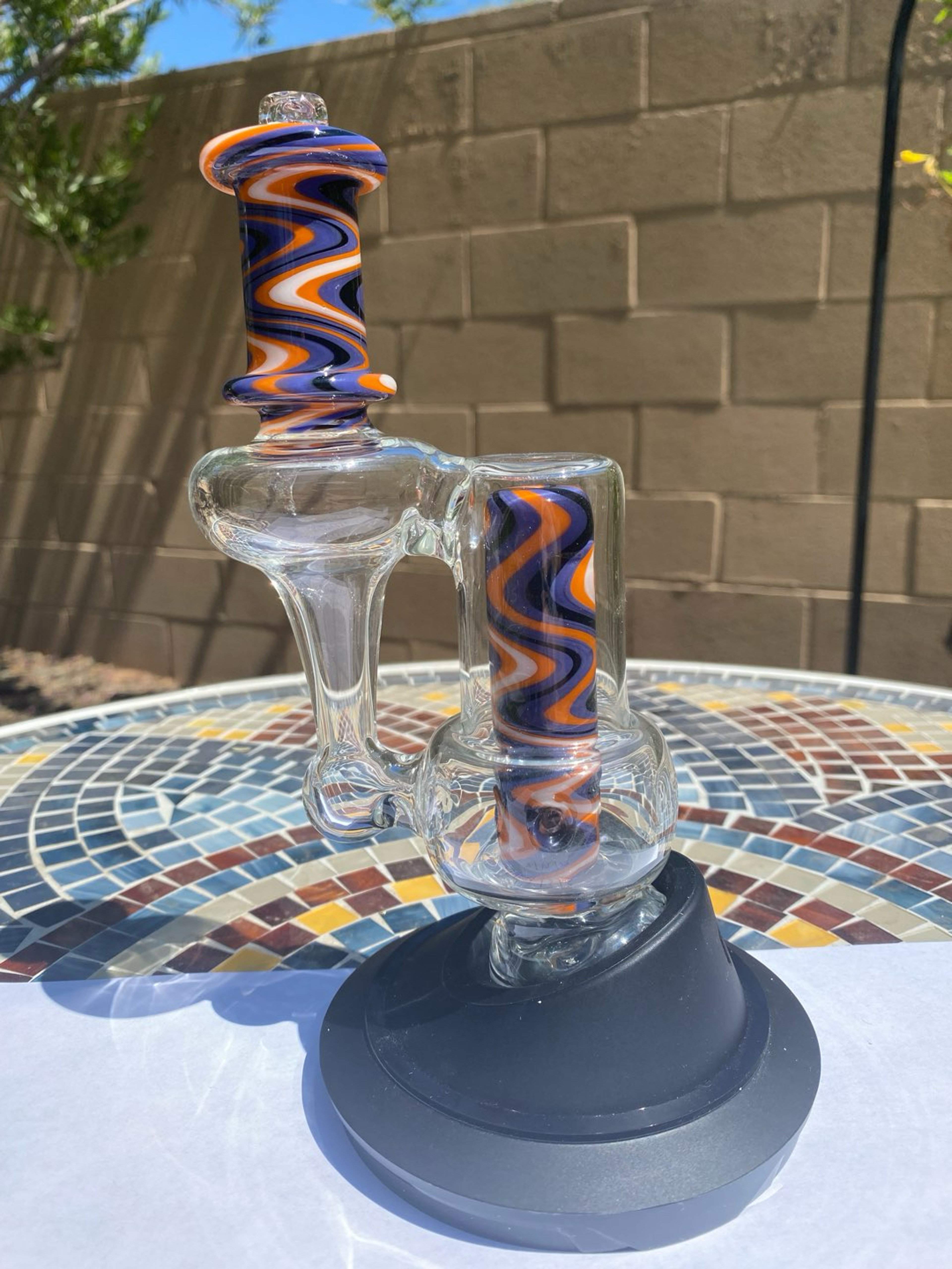 Preview pic of Coopers Glass RBR Recycler Puffco Peak Glass - custom