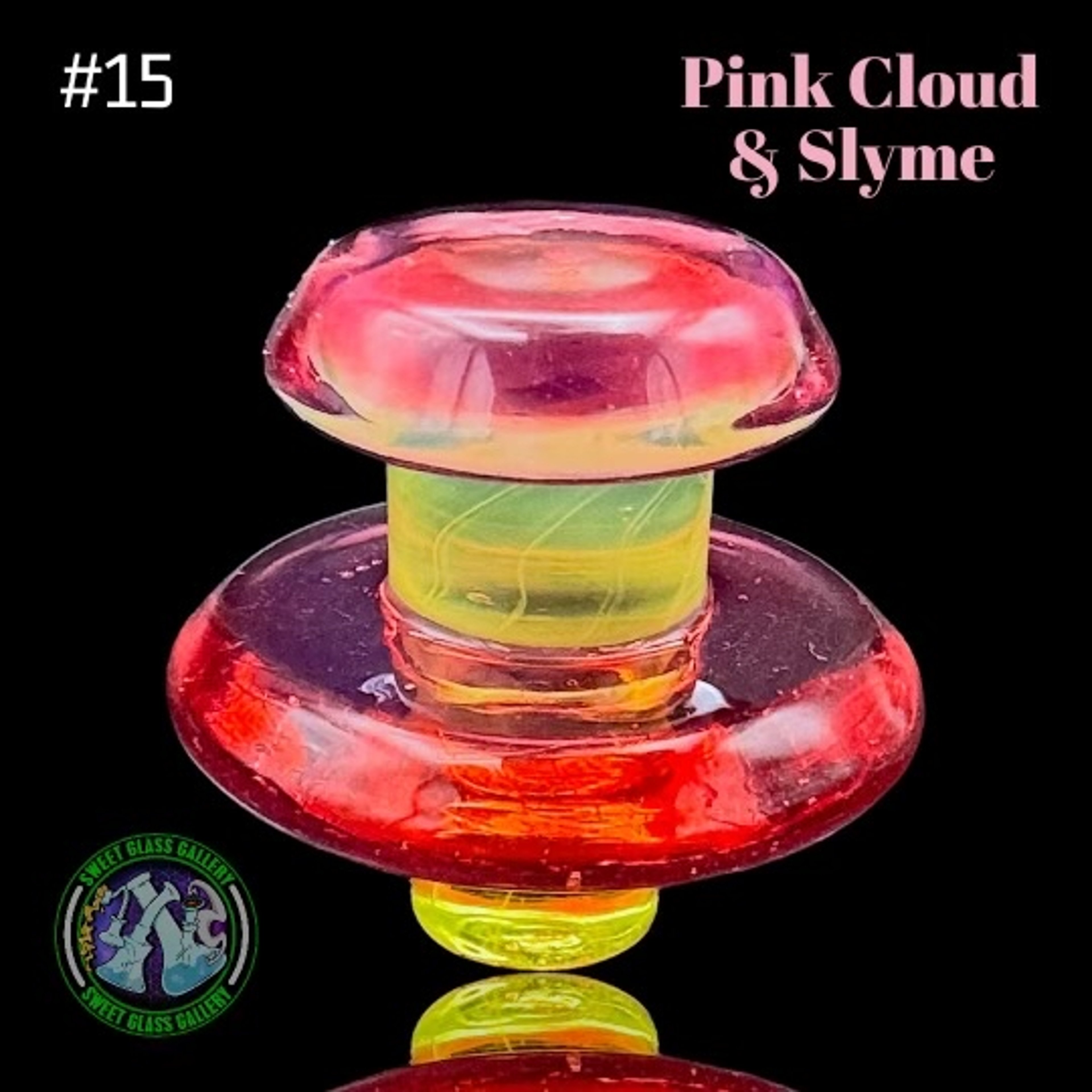 Preview pic of Camp Fire Quartz - Control Tower Cap #15 - Pink Cloud & Slyme