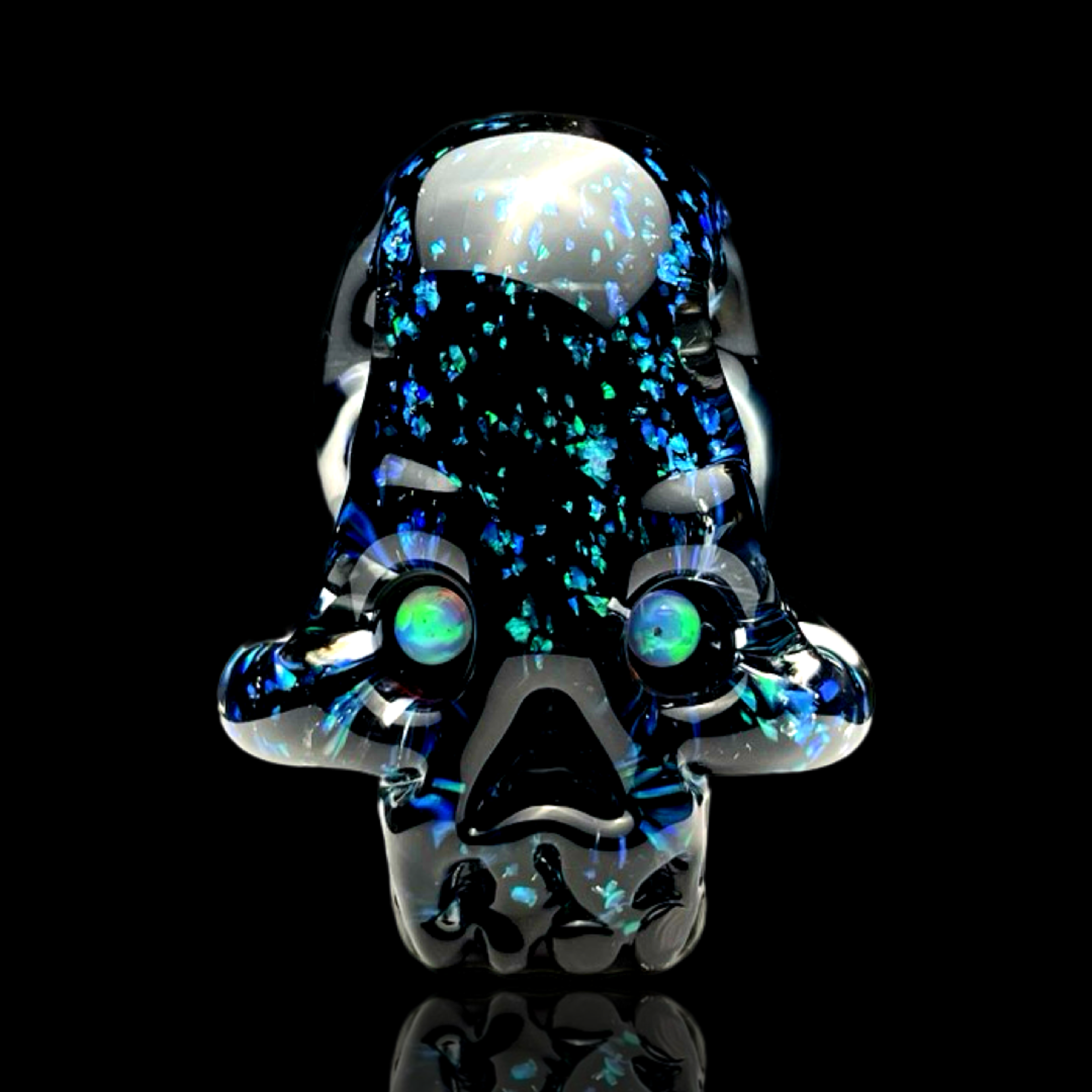 Preview pic of AKM Mini Opal Tech Skull Pendant