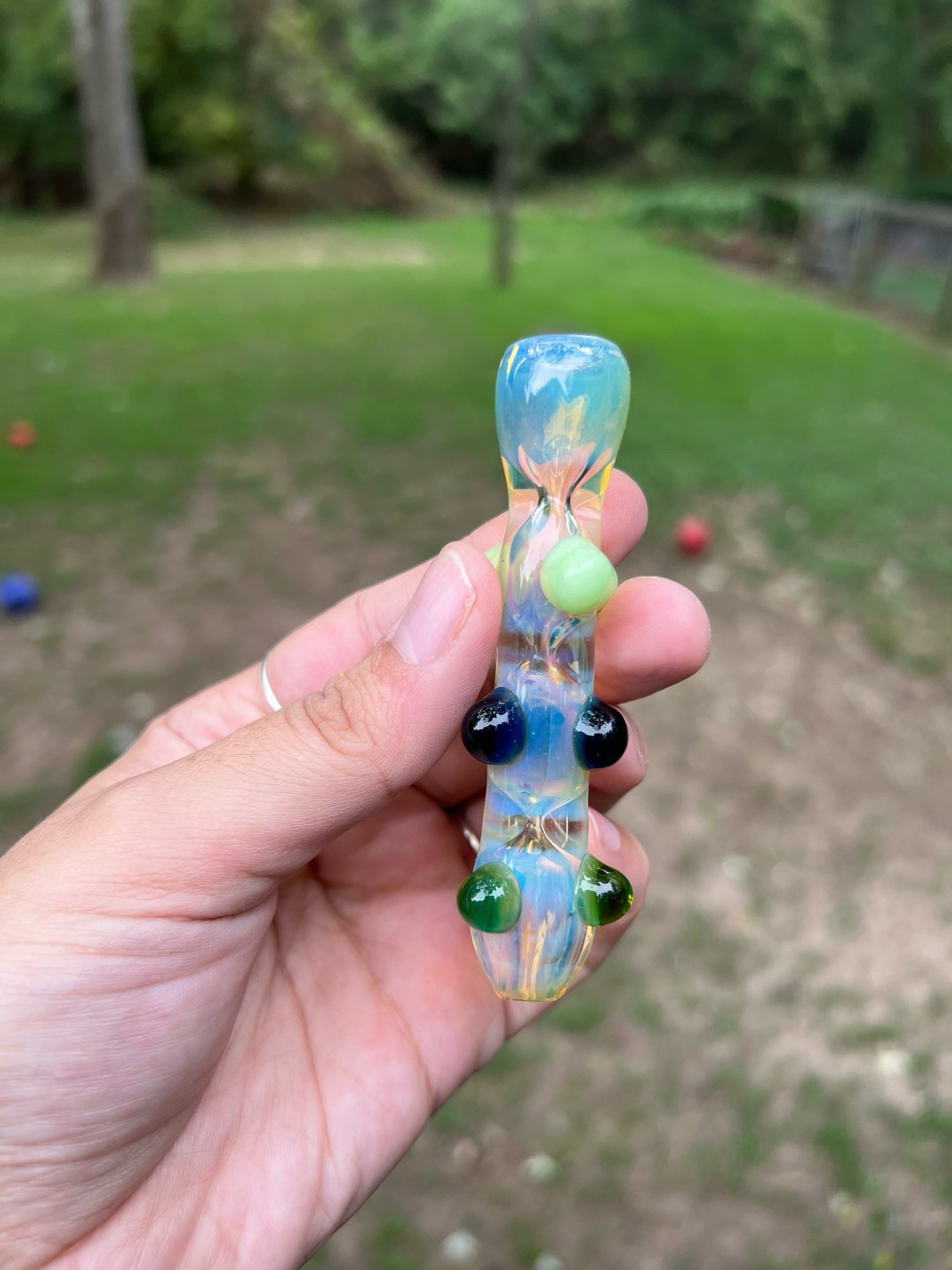 Preview pic of Green/Blue Chillum