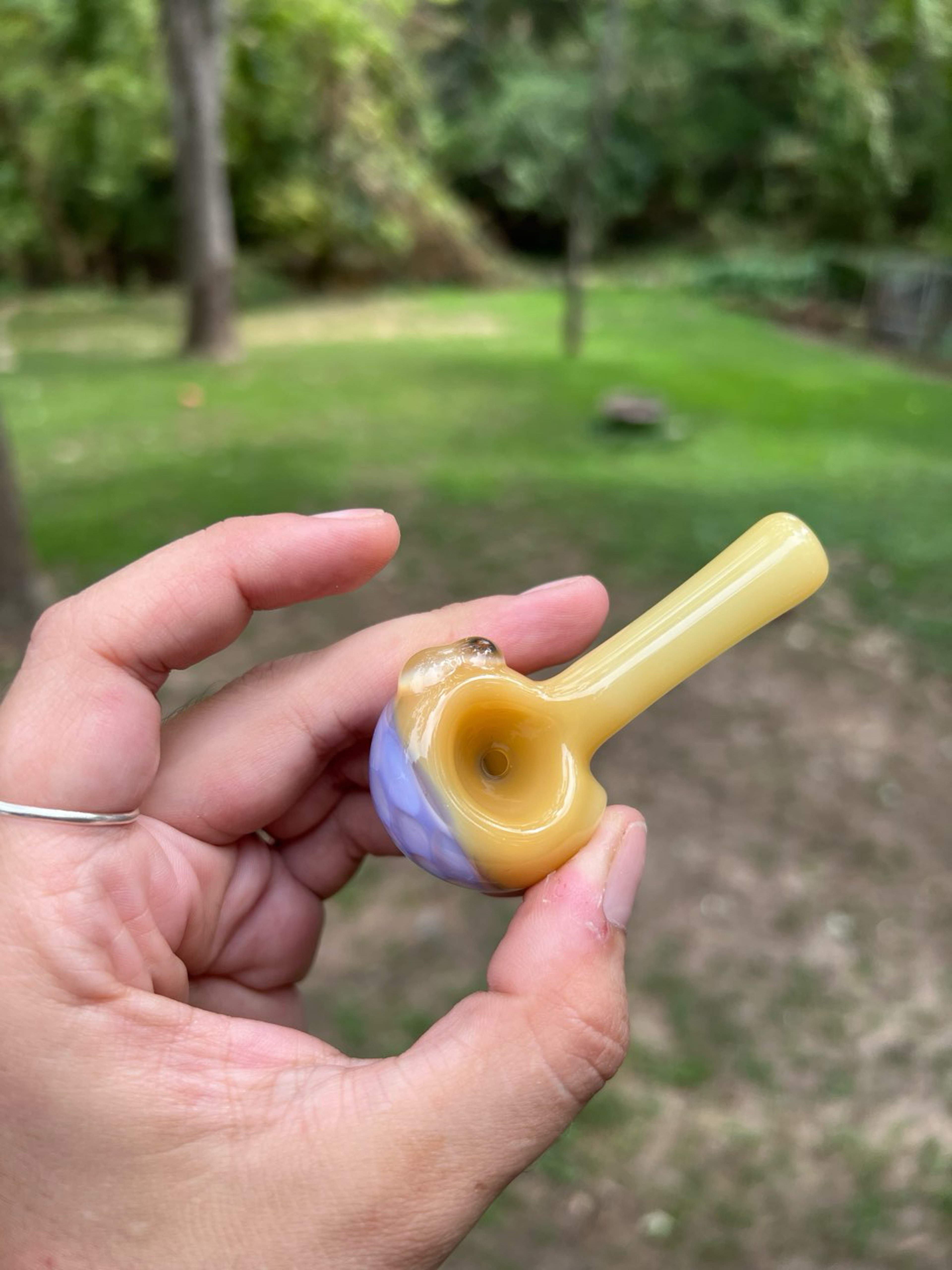 Preview pic of Yellow Purple Honeycomb Spoon