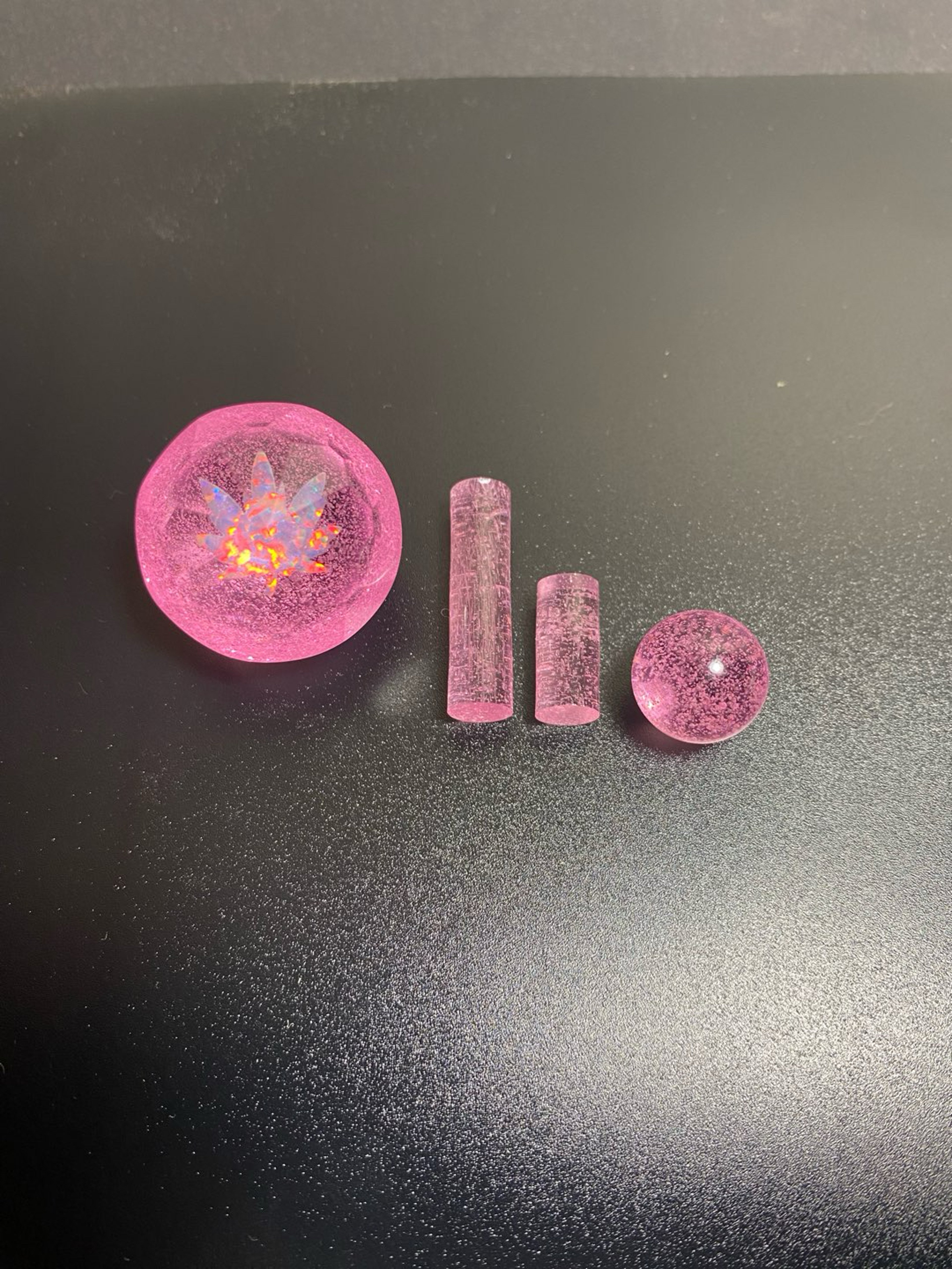 Preview pic of Pink lollipop facted leaf set