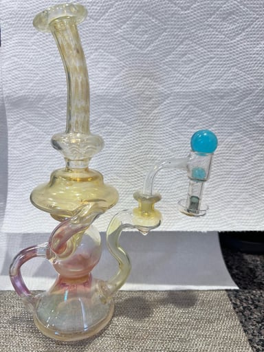 Preview pic of 10” Mohawk Glass Recycler w/ accessories