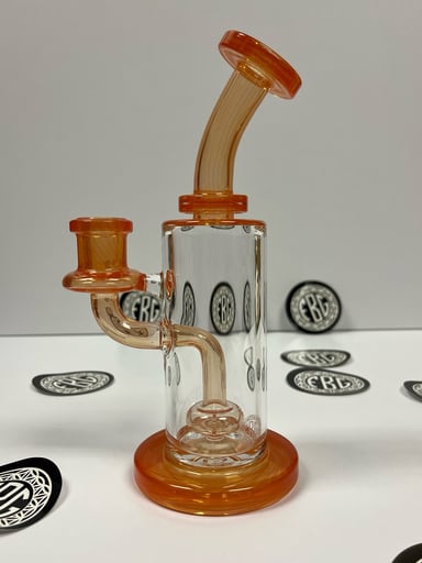 Preview pic of FatBoy Glass straight in hot sauce color accent 14mm 90