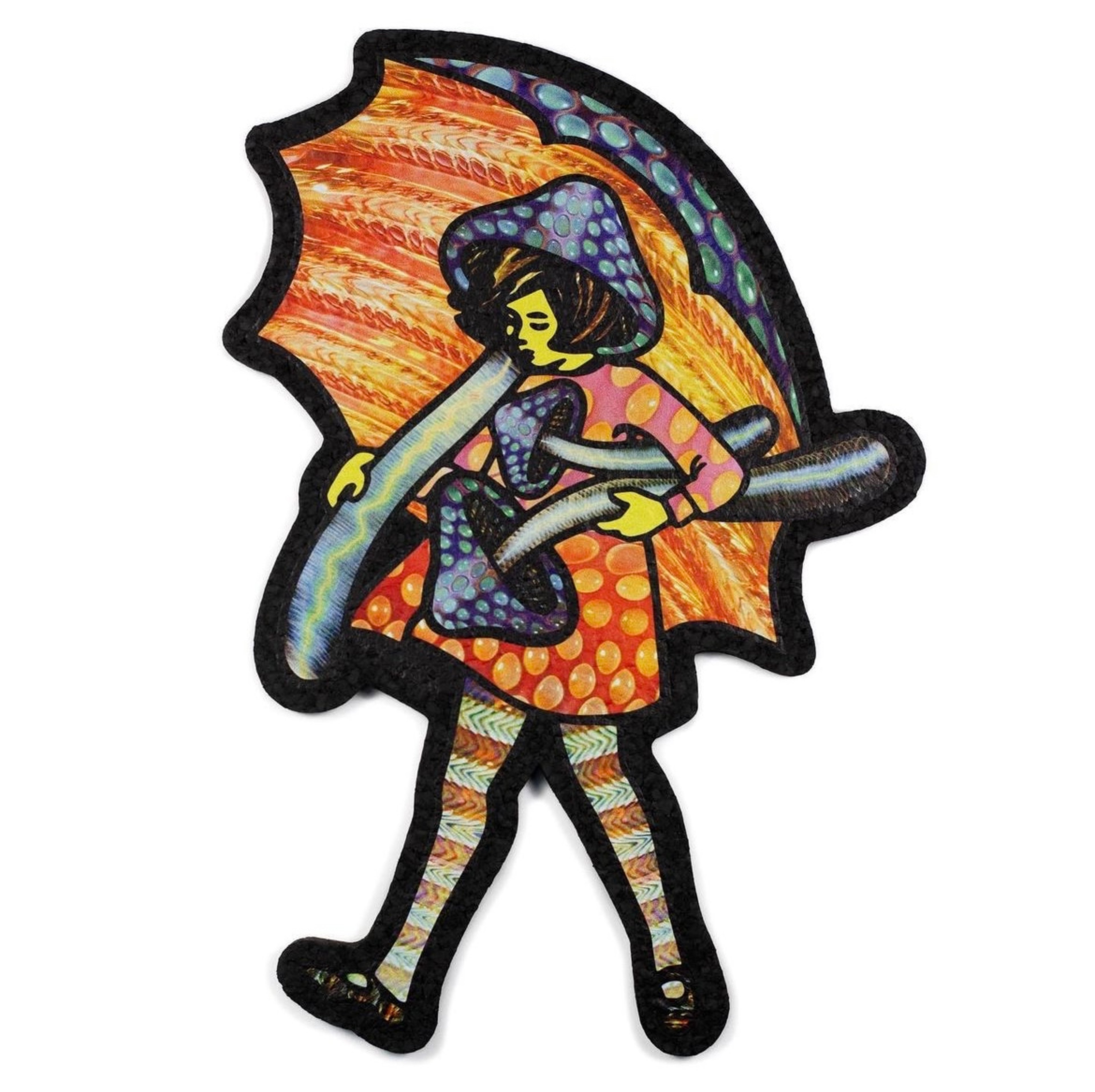 Preview pic of “Fume Shroom Girl” Moodmat by Slinger Apparel, Stressless Glass, and Pyroscopic