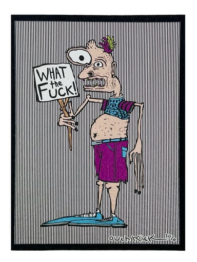 Preview pic of “What the Fuck!” Moodmat by Zach Puchowitz