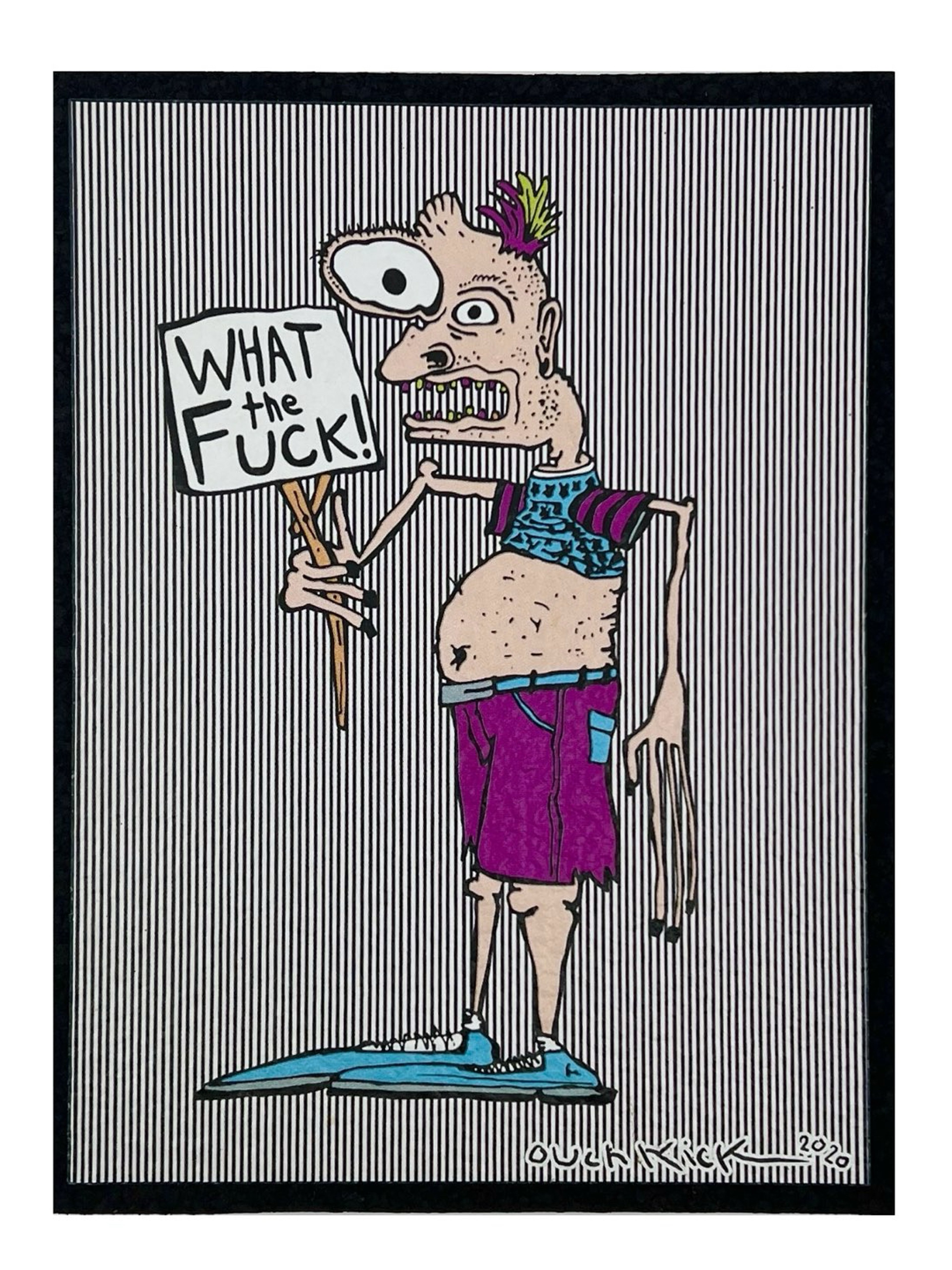 Preview pic of “What the Fuck!” Moodmat by Zach Puchowitz