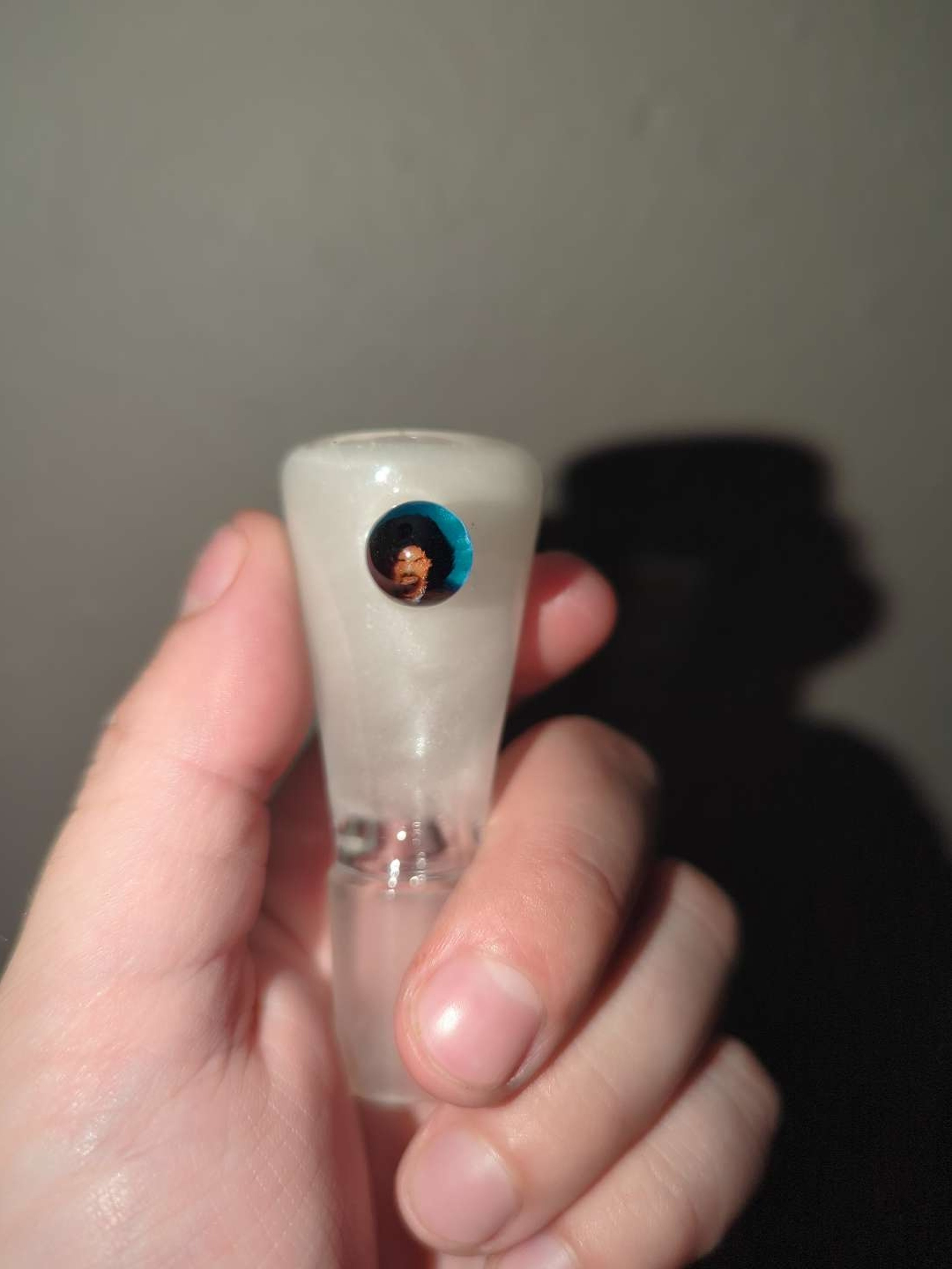 Preview pic of William B glass Mac Dre milli white samurai bowl