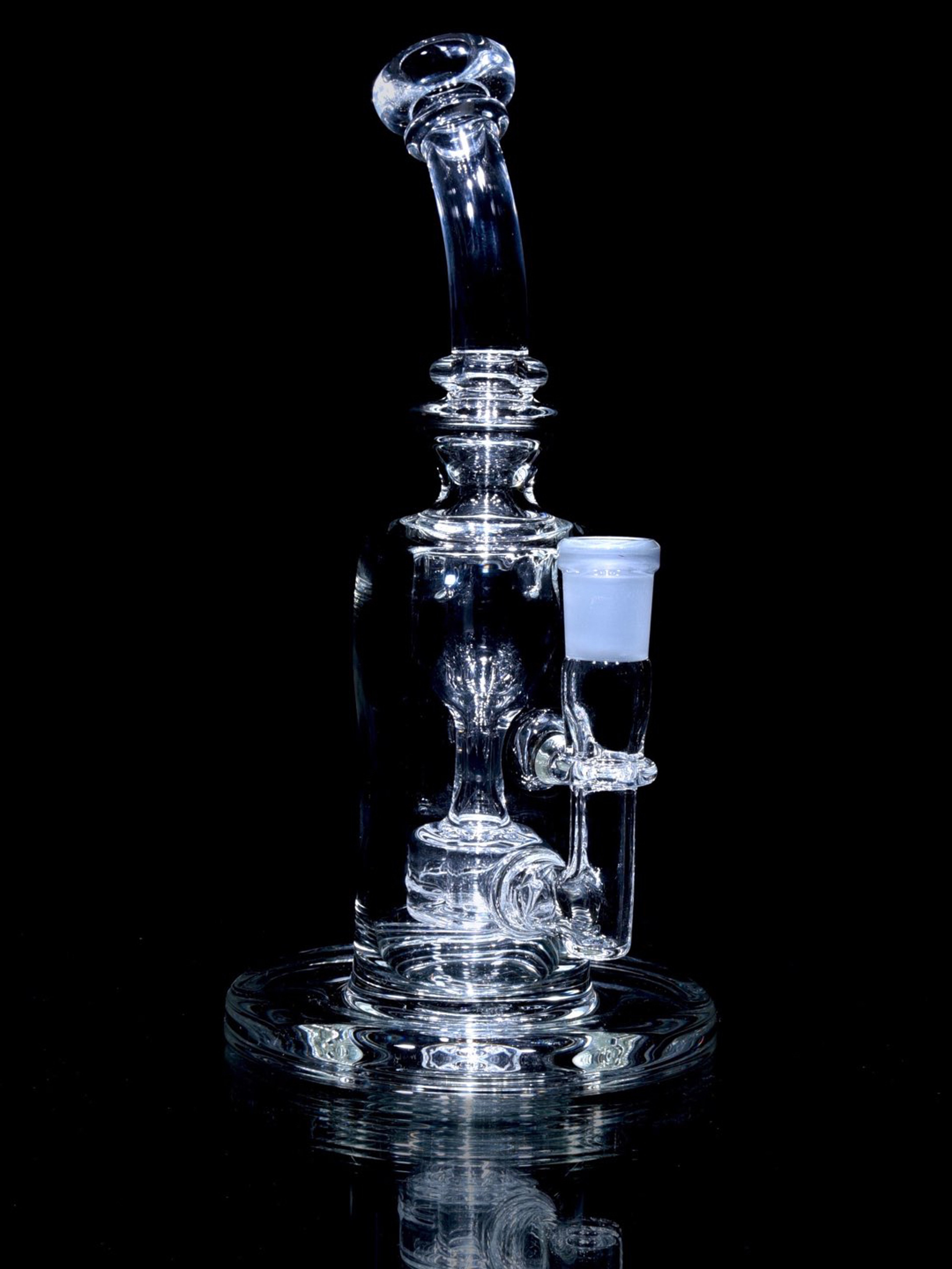 Preview pic of Davin Titland - Mini Narrow Can Double-uptake Tornada Recycler - Clear - 14mm Female